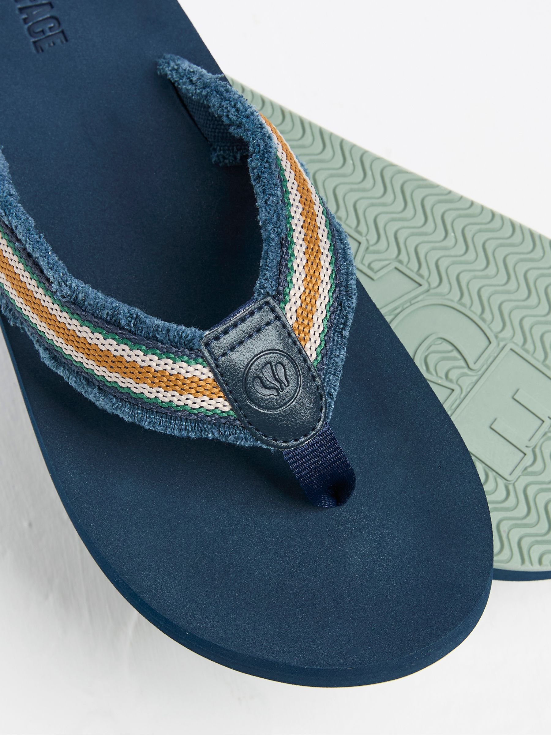 Harris Navy Flip Flops - Image 2 of 3