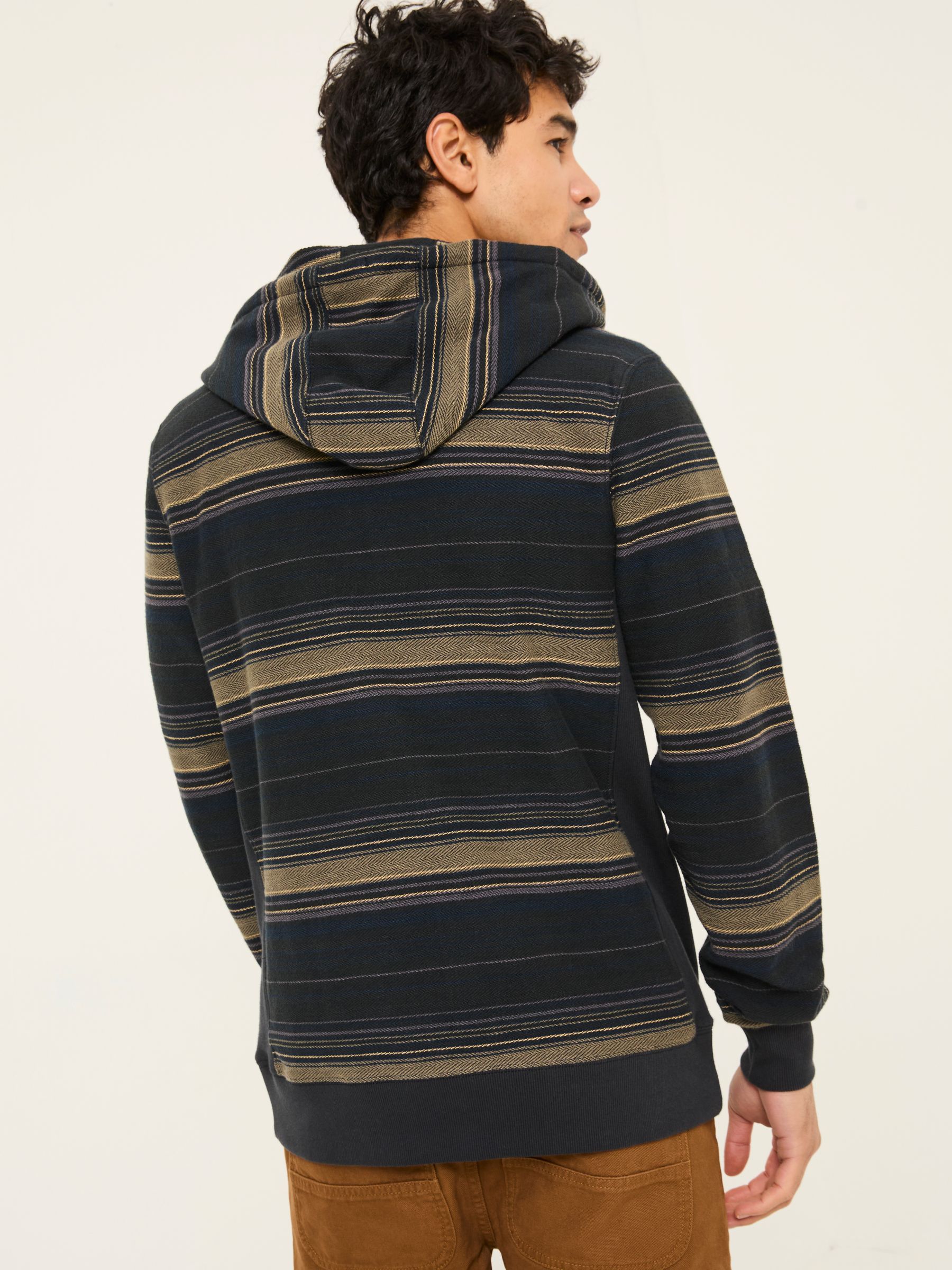 Trescowe Washed Black Over Head Hoodie | FatFace