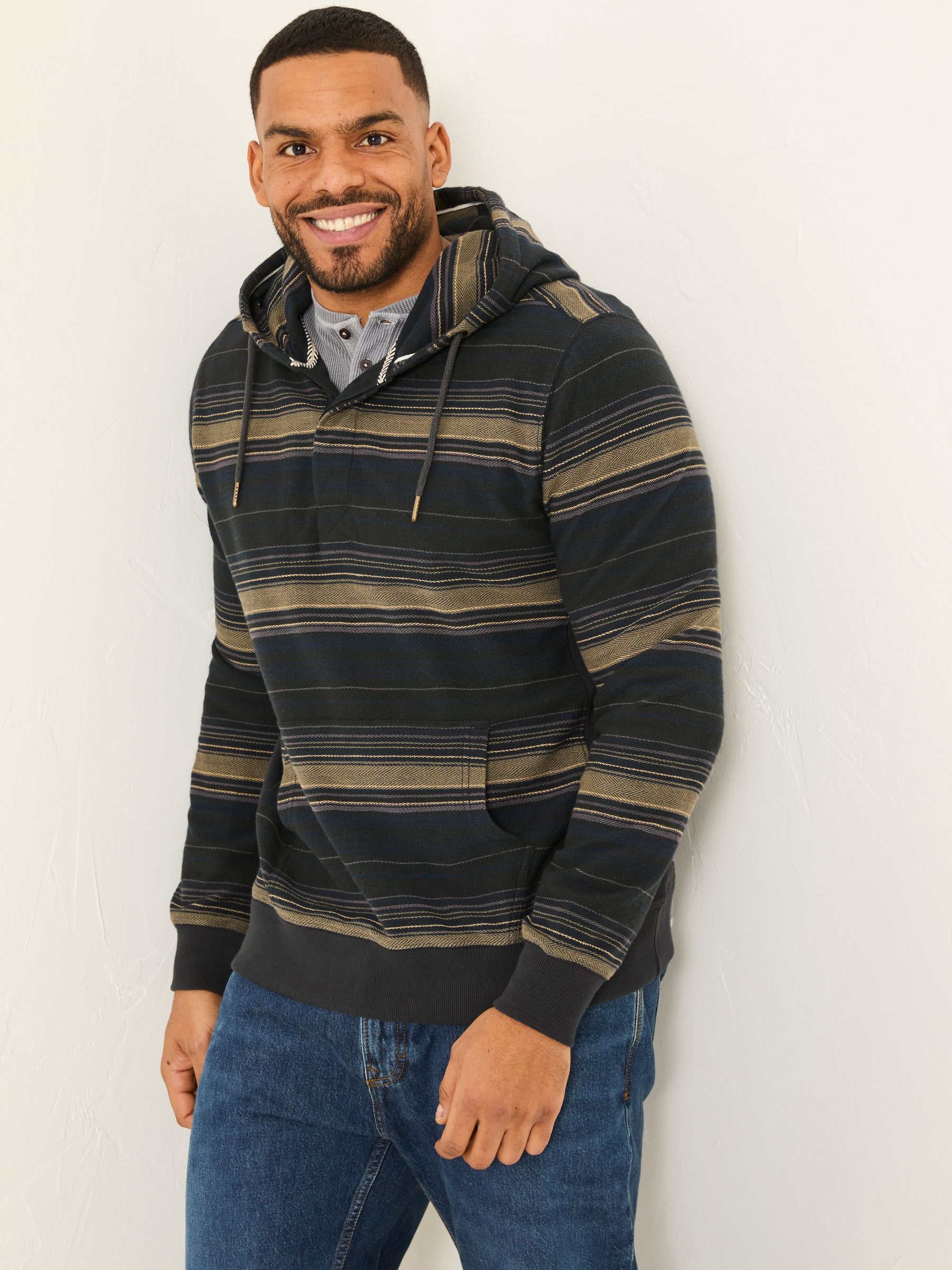 Trescowe Washed Black Over Head Hoodie - Image 4 of 8