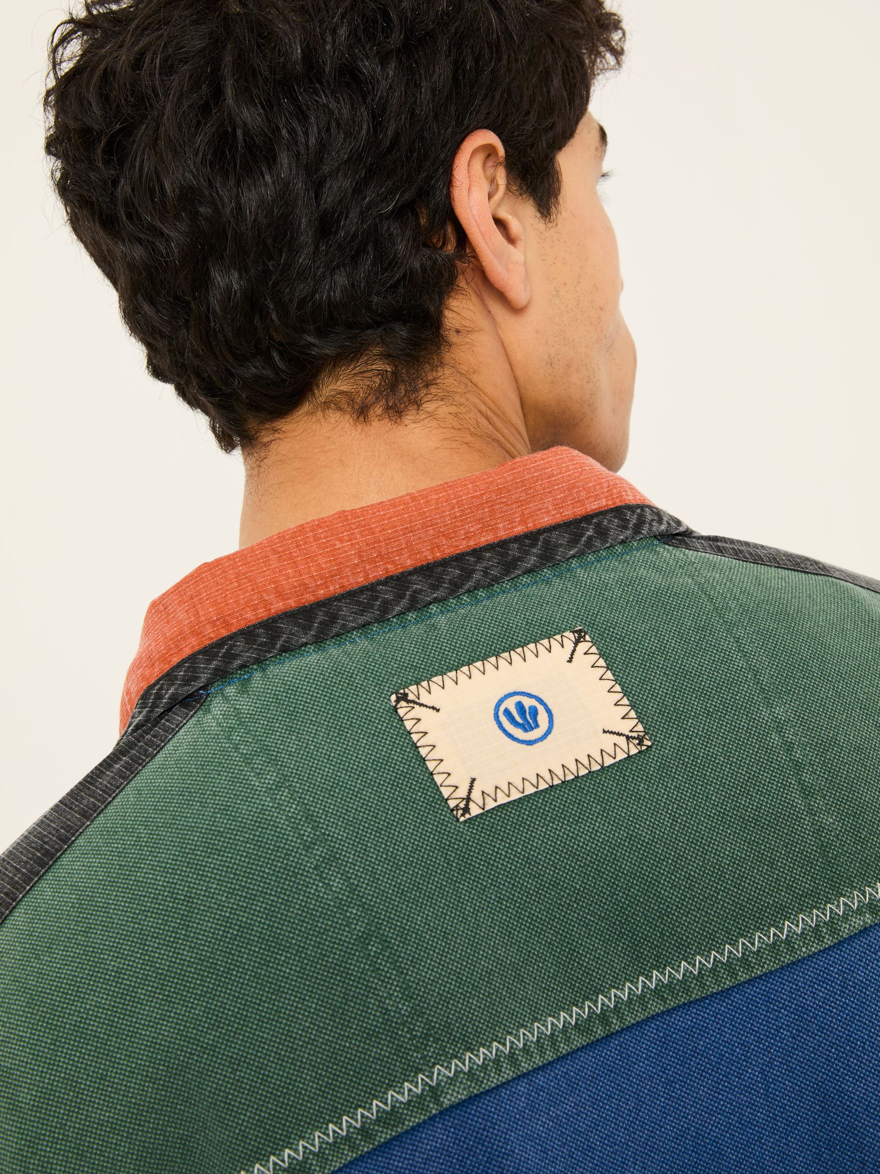 Blue Denim 100% Cotton Airlie Panel Sweat Top - Image 5 of 8