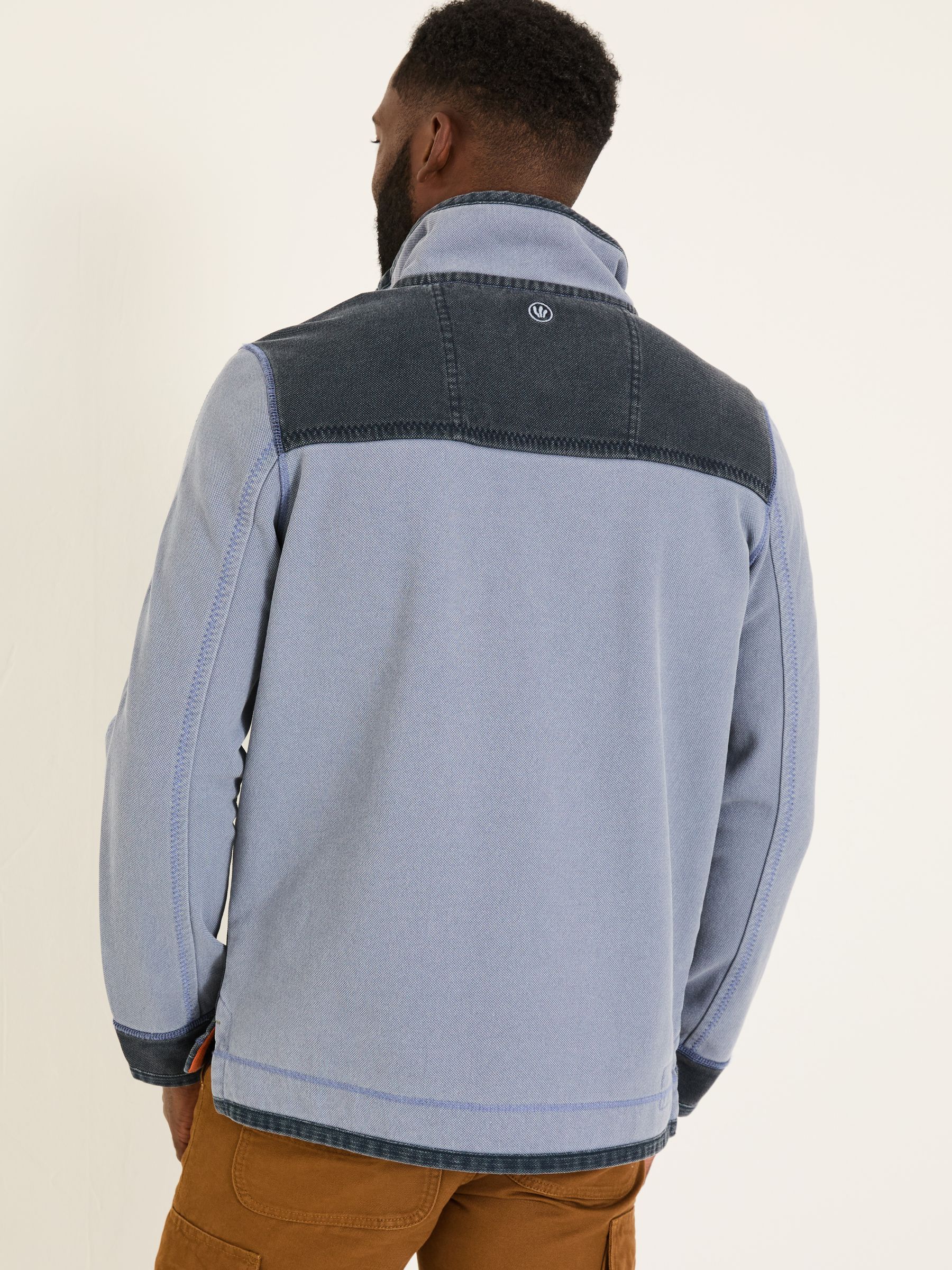 Blue 100% Cotton Airlie Panel Sweat Top - Image 2 of 5