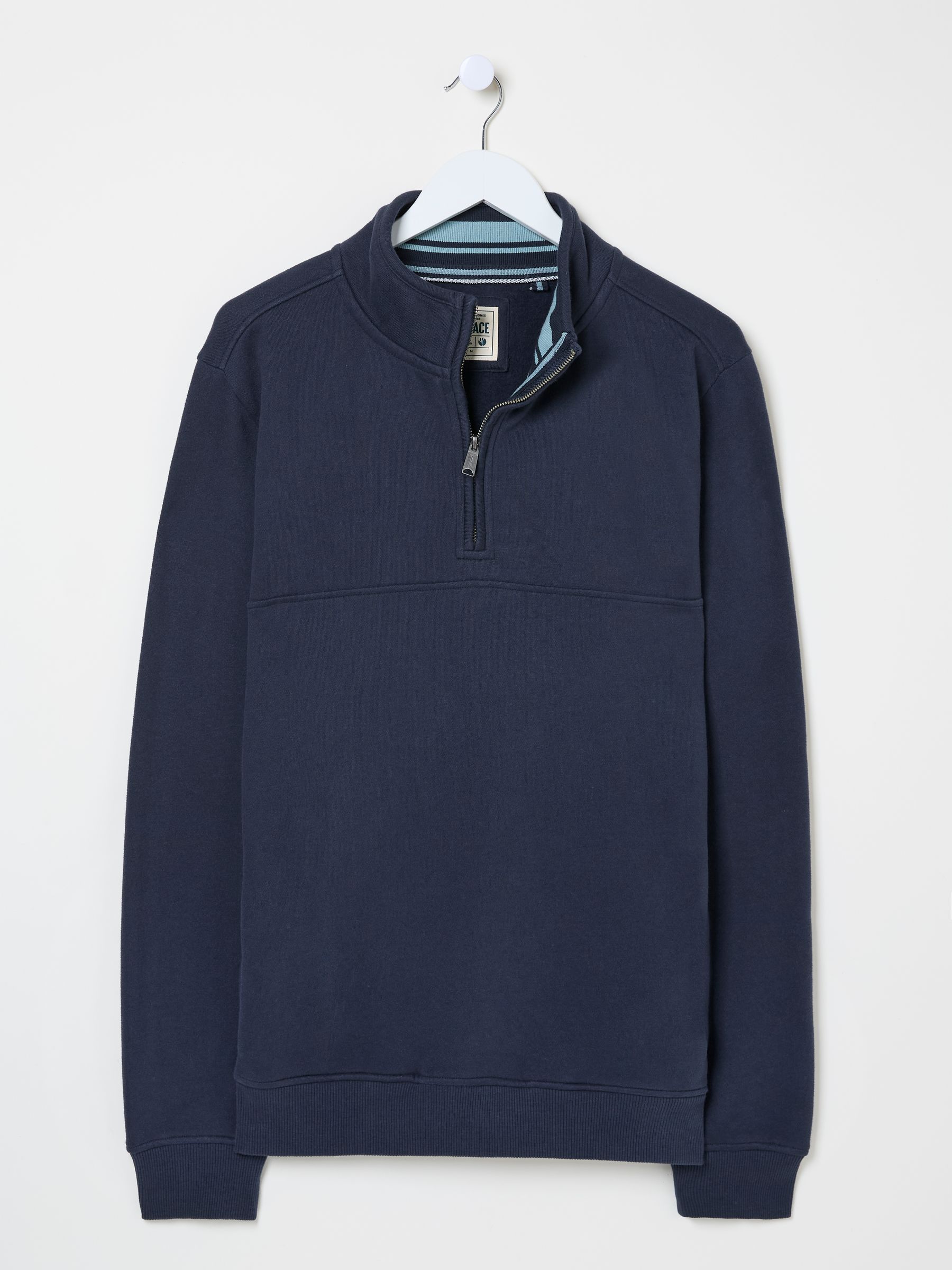 Brooke Navy Half Neck Sweatshirt - Image 7 of 7