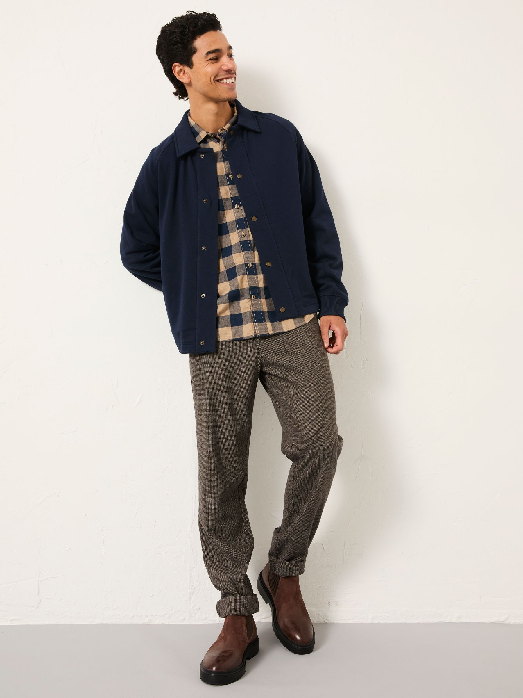 Harrington Navy Harrington Sweat Jacket - Image 4 of 8