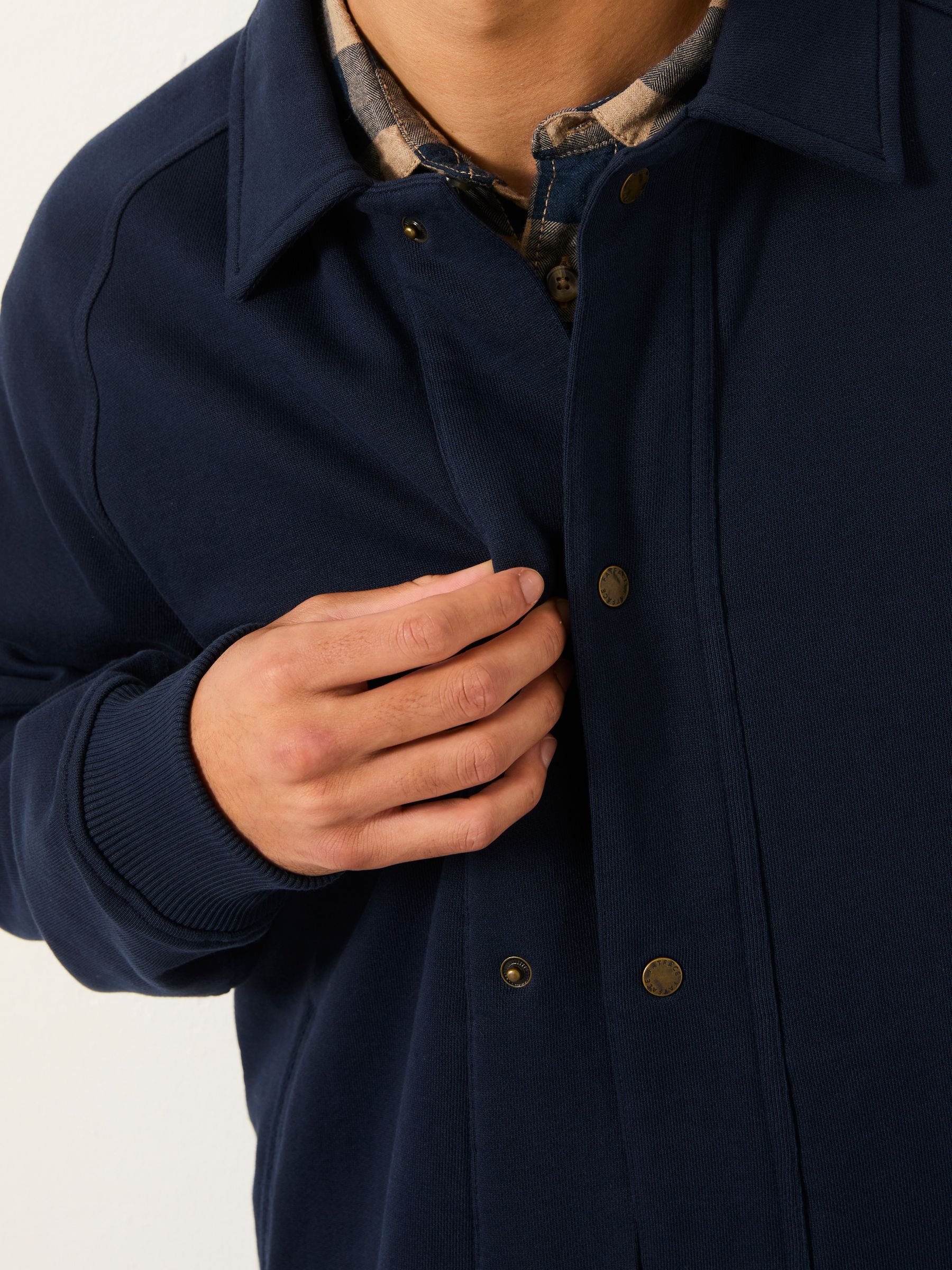 Harrington Navy Harrington Sweat Jacket - Image 6 of 8
