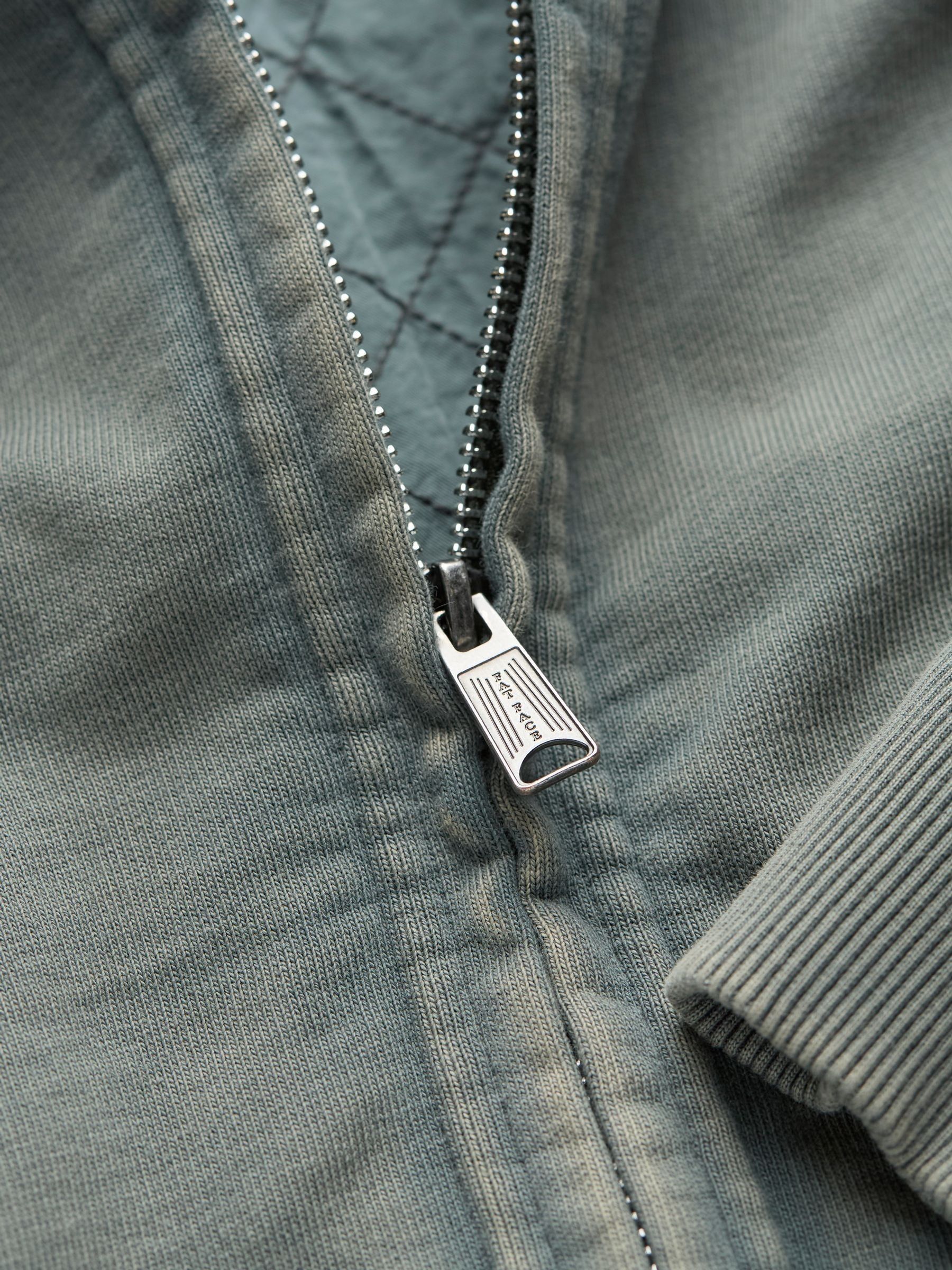 Light Teal Sweat Bomber Jacket - Image 5 of 6