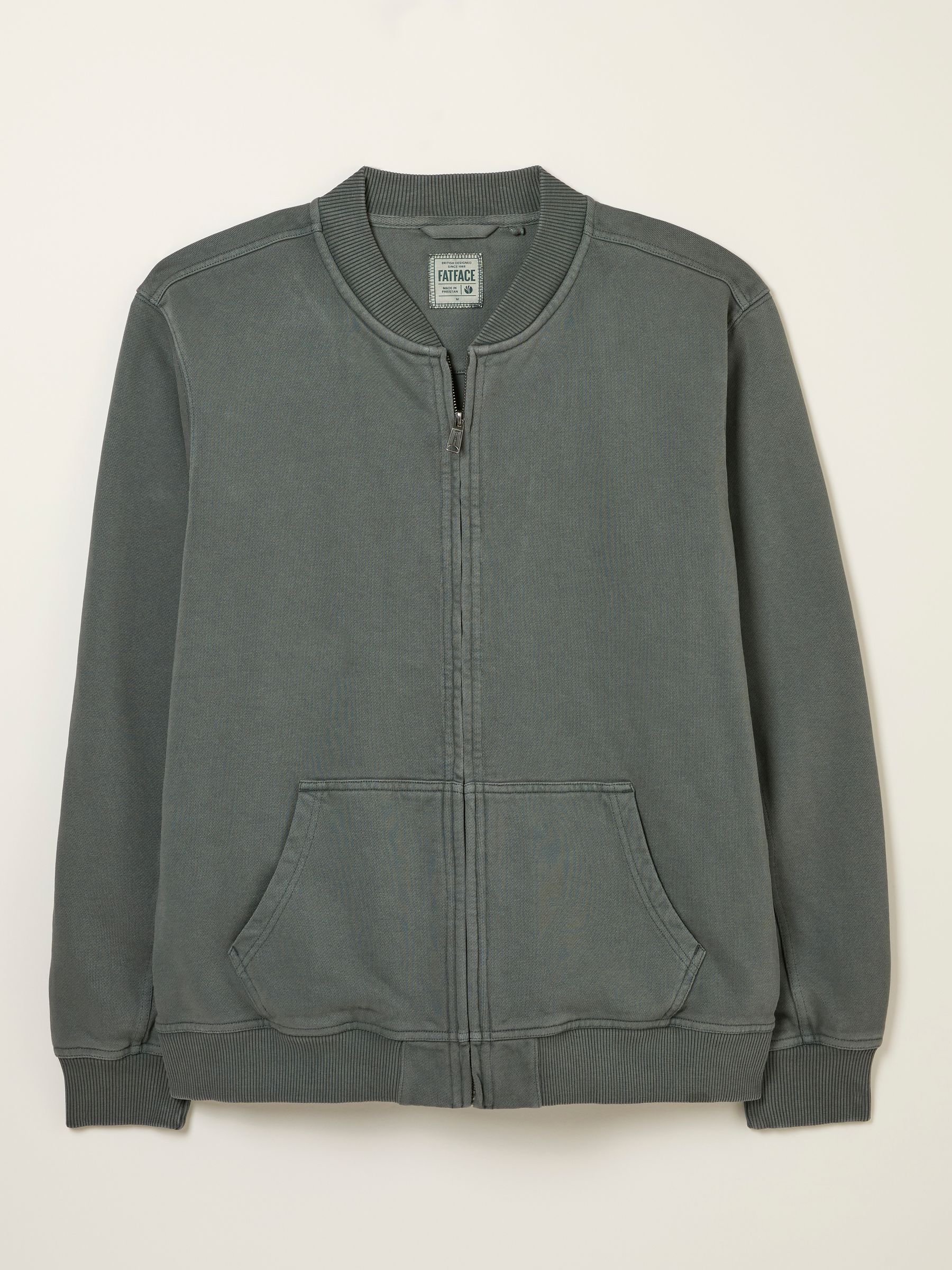 Light Teal Sweat Bomber Jacket - Image 6 of 6