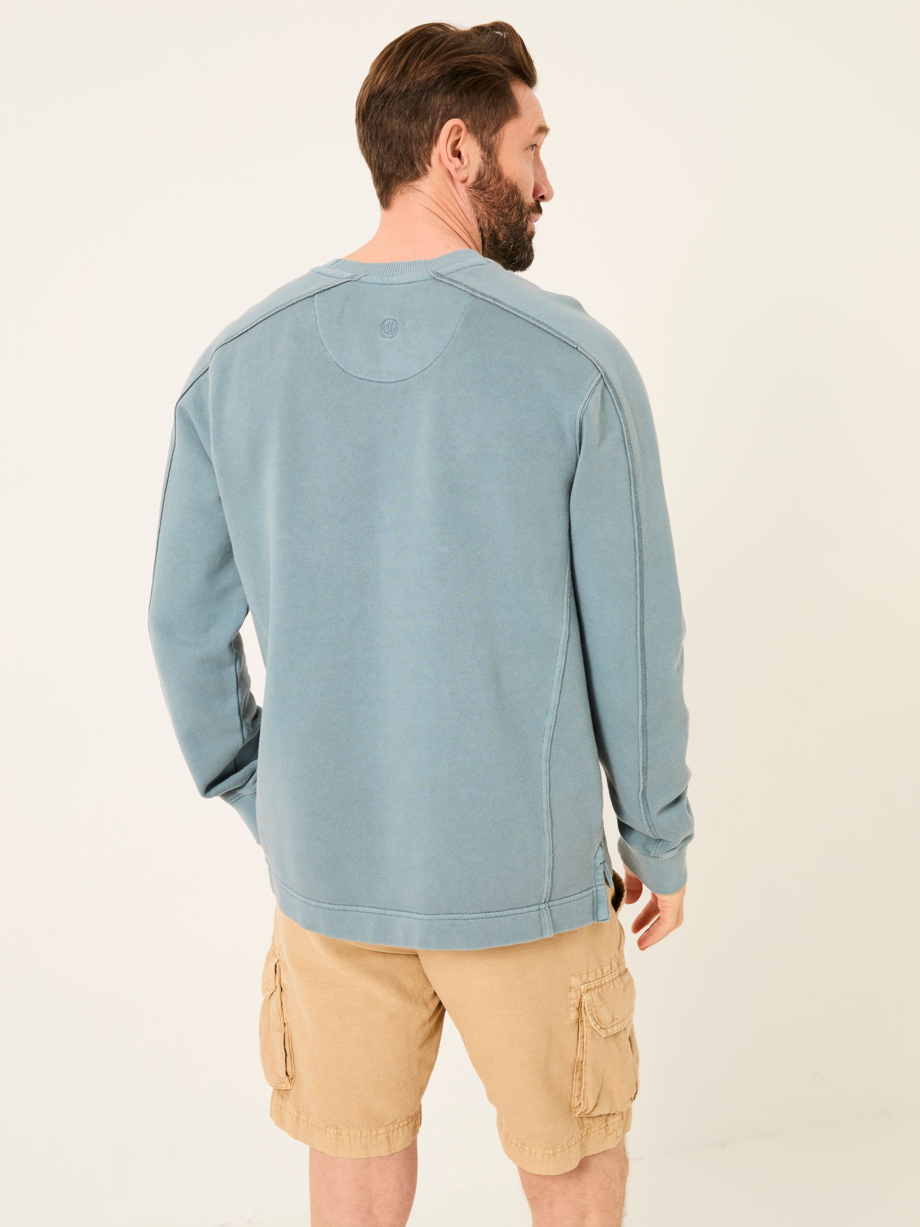 Otterton Blue Cut and Sew Crew Sweat - Image 2 of 5