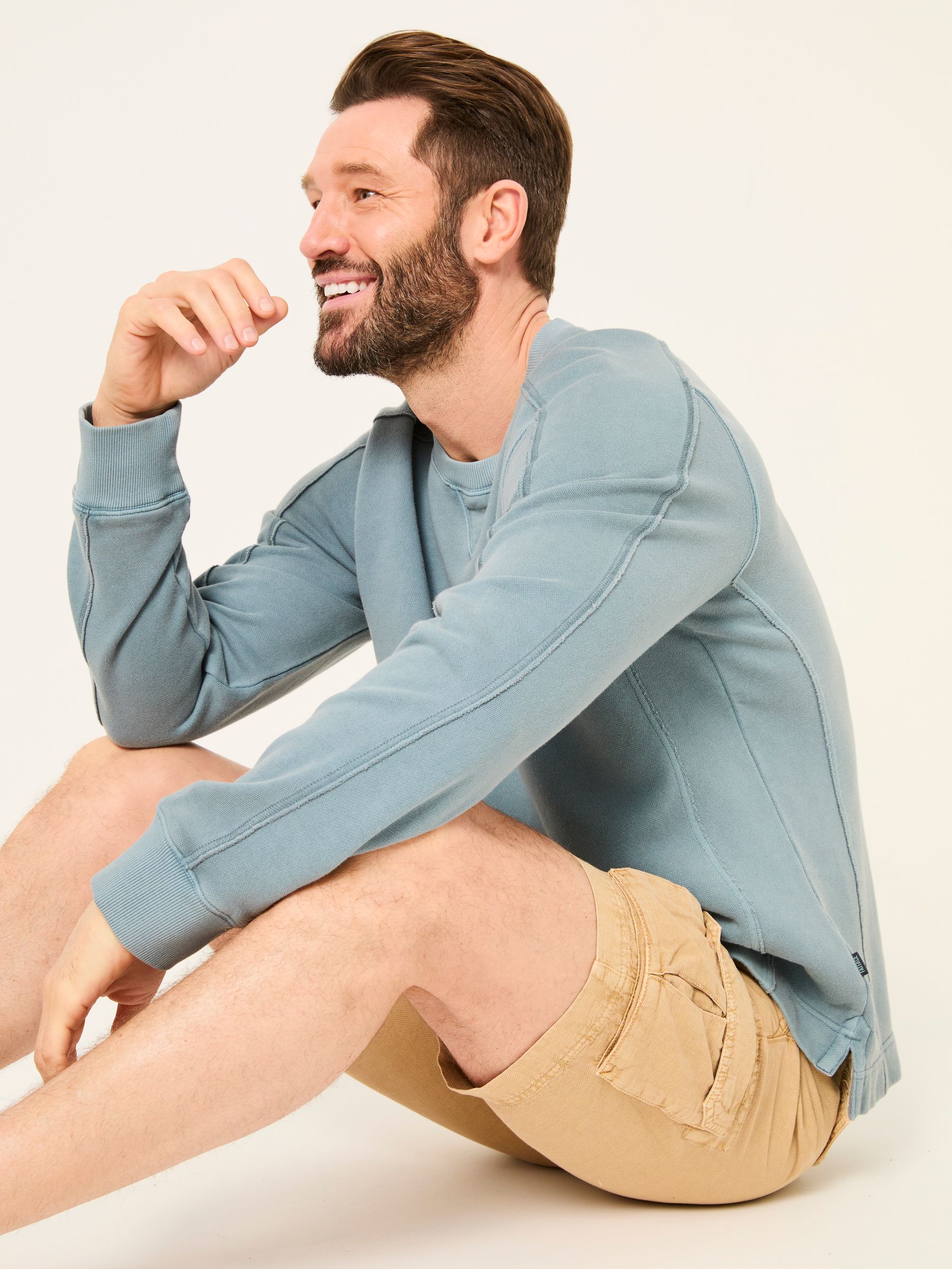 Otterton Blue Cut and Sew Crew Sweat - Image 3 of 5