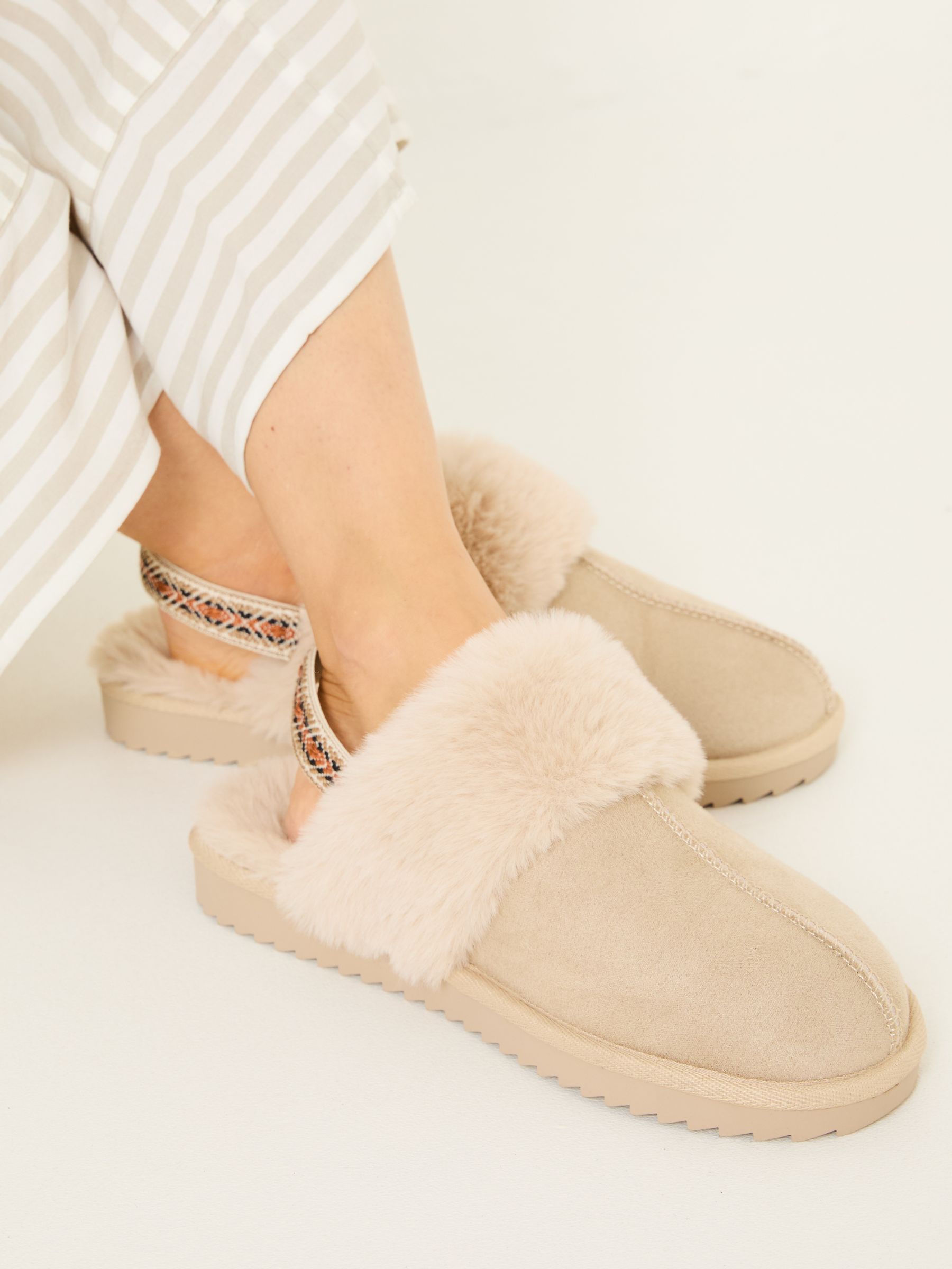 Kaia Natural Strap Slipper - Image 1 of 5