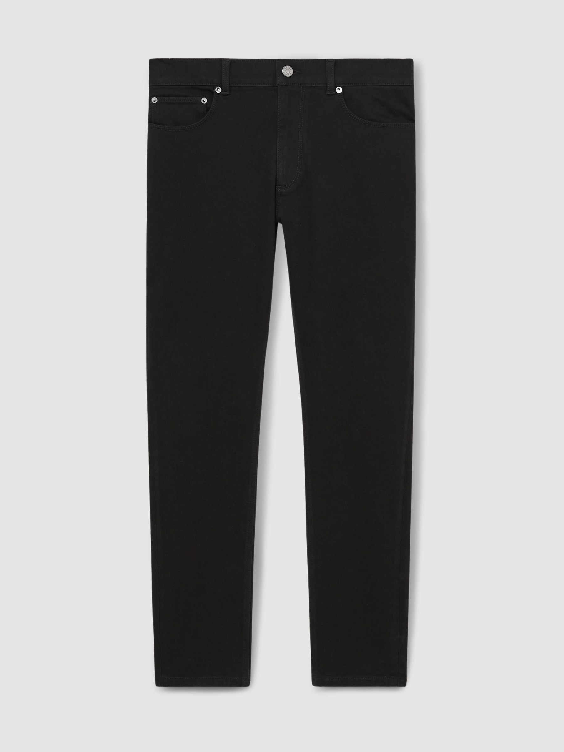 Cotton-Stretch Slim-Fit Jeans in Stay Black - image 1