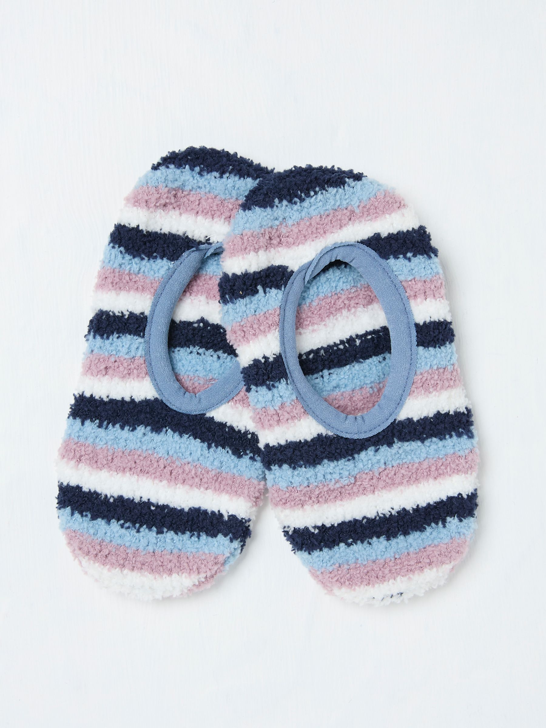 Navy Stripe Slipper Socks - Image 1 of 2