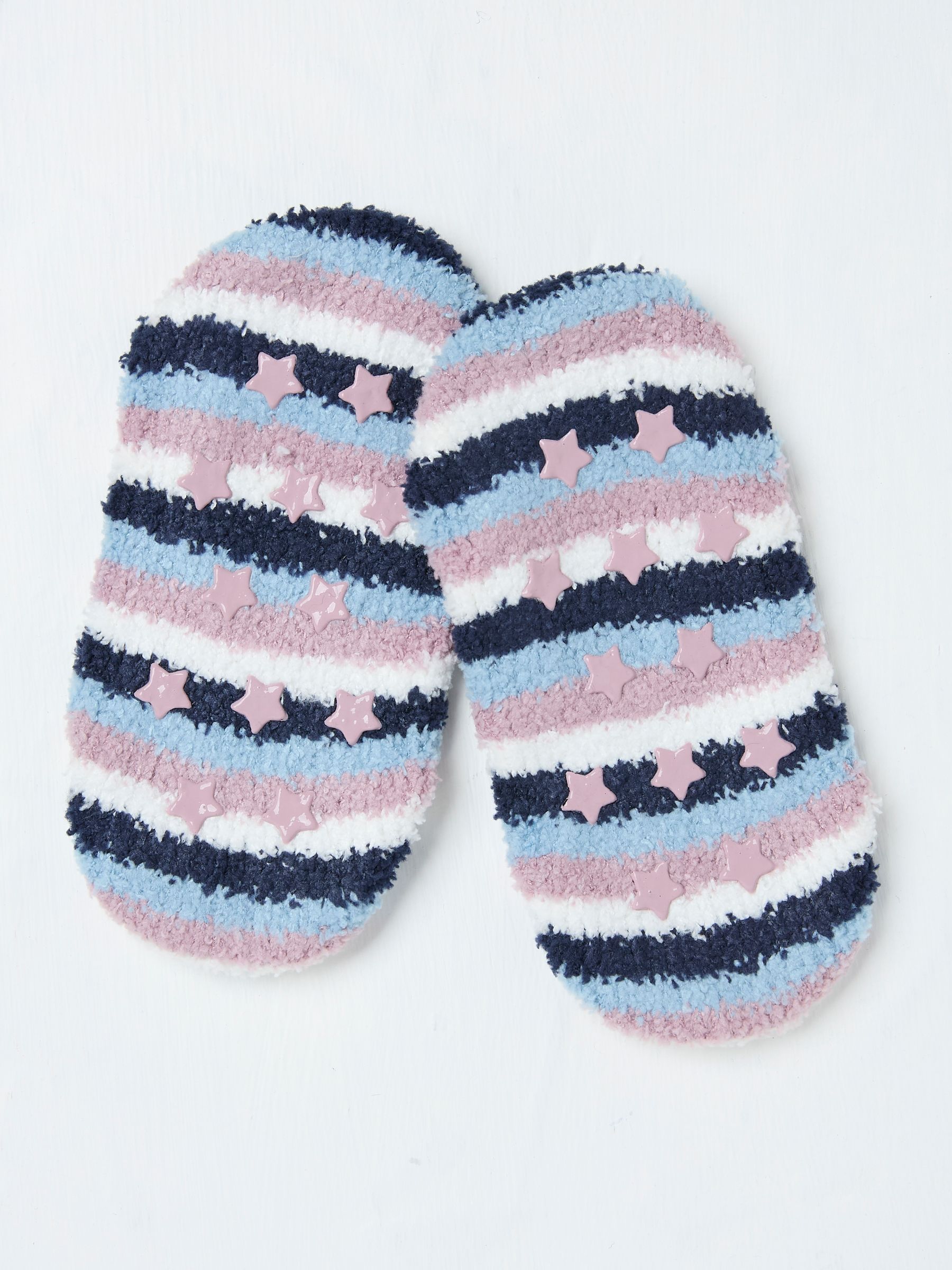 Navy Stripe Slipper Socks - Image 2 of 2