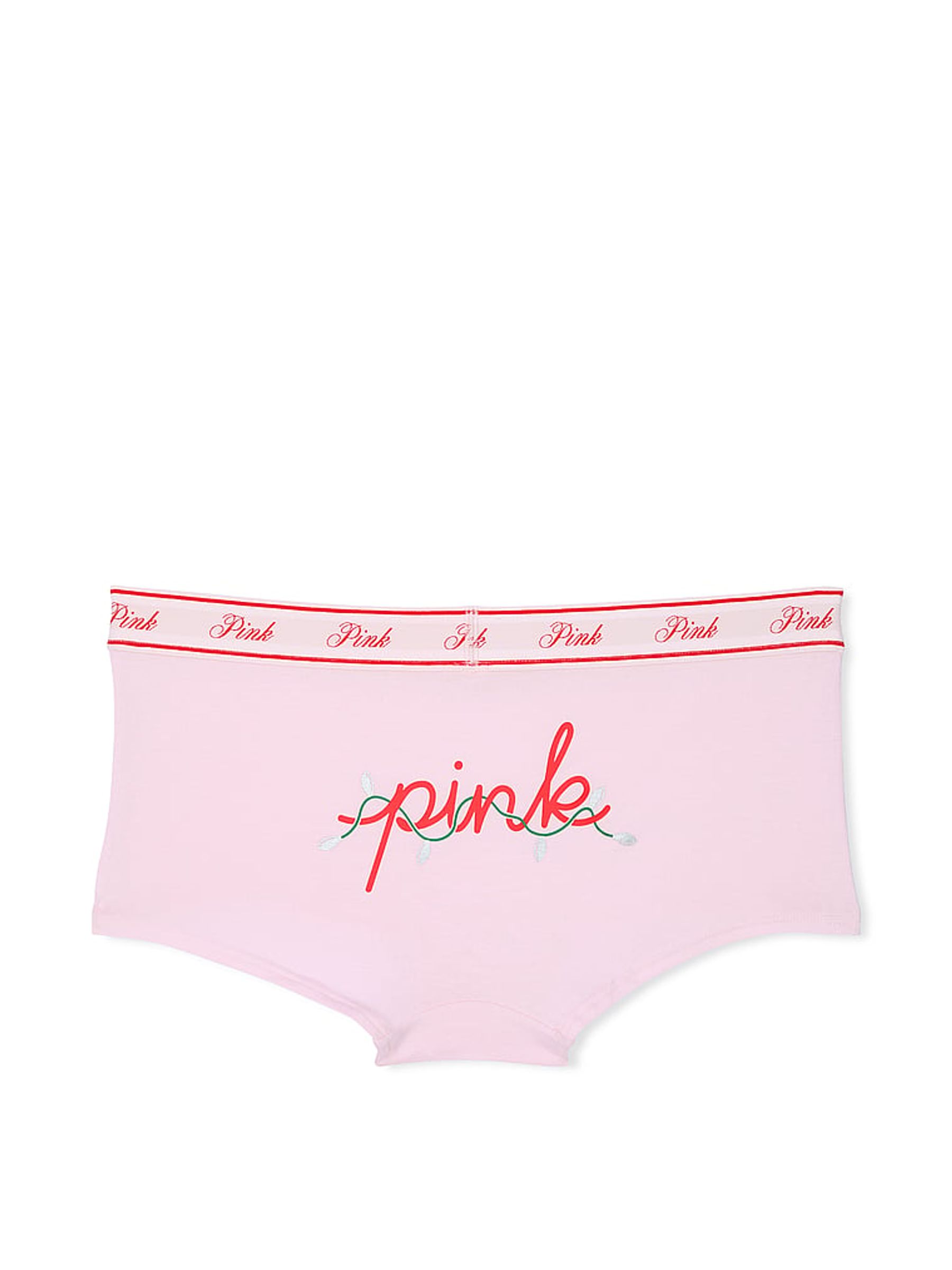 Pink Tulip Lights Graphic Short Cotton Logo Knickers - Image 4 of 4