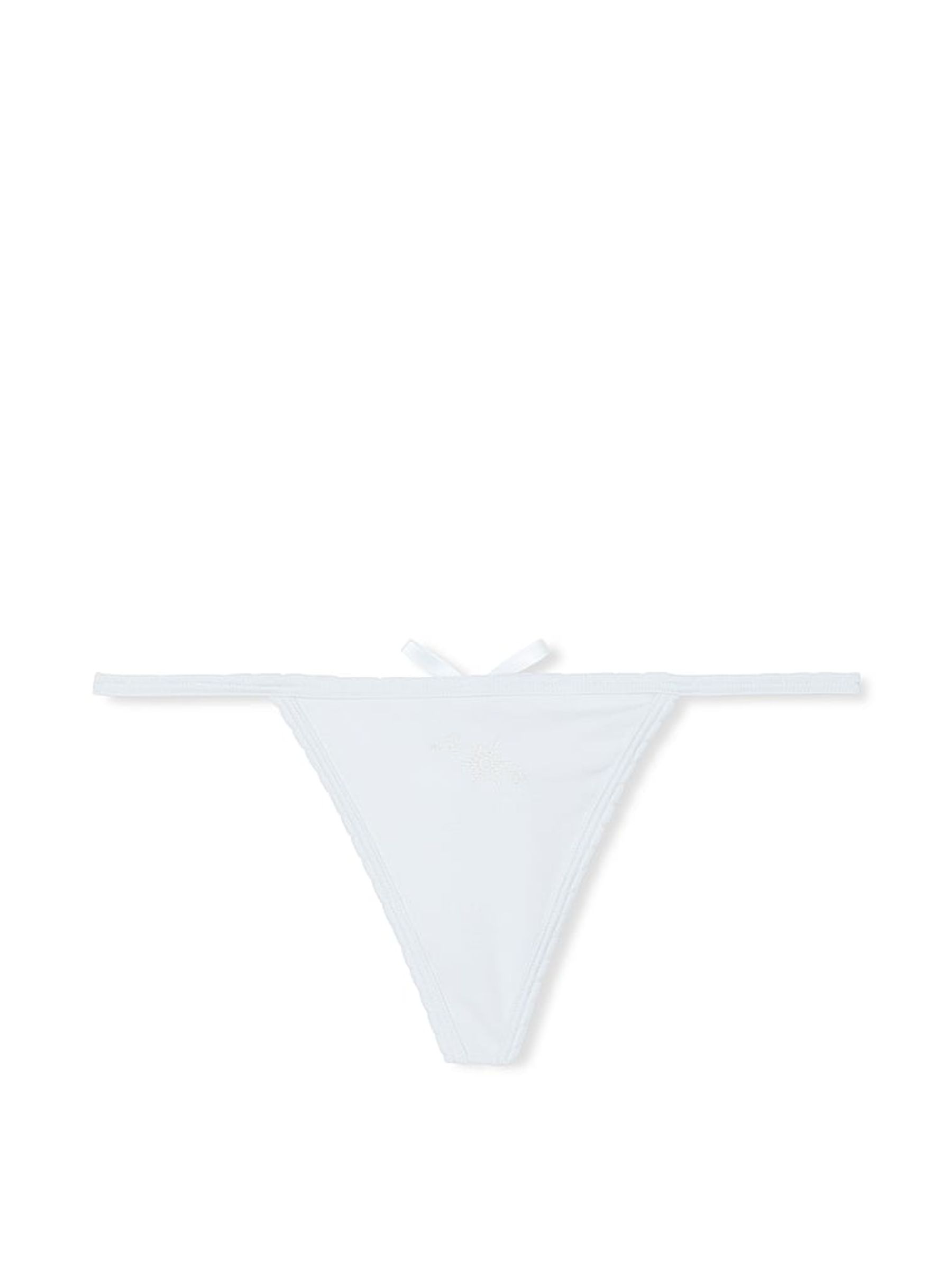 Hydrangea Blue G String Cotton Knickers - Image 1 of 1
