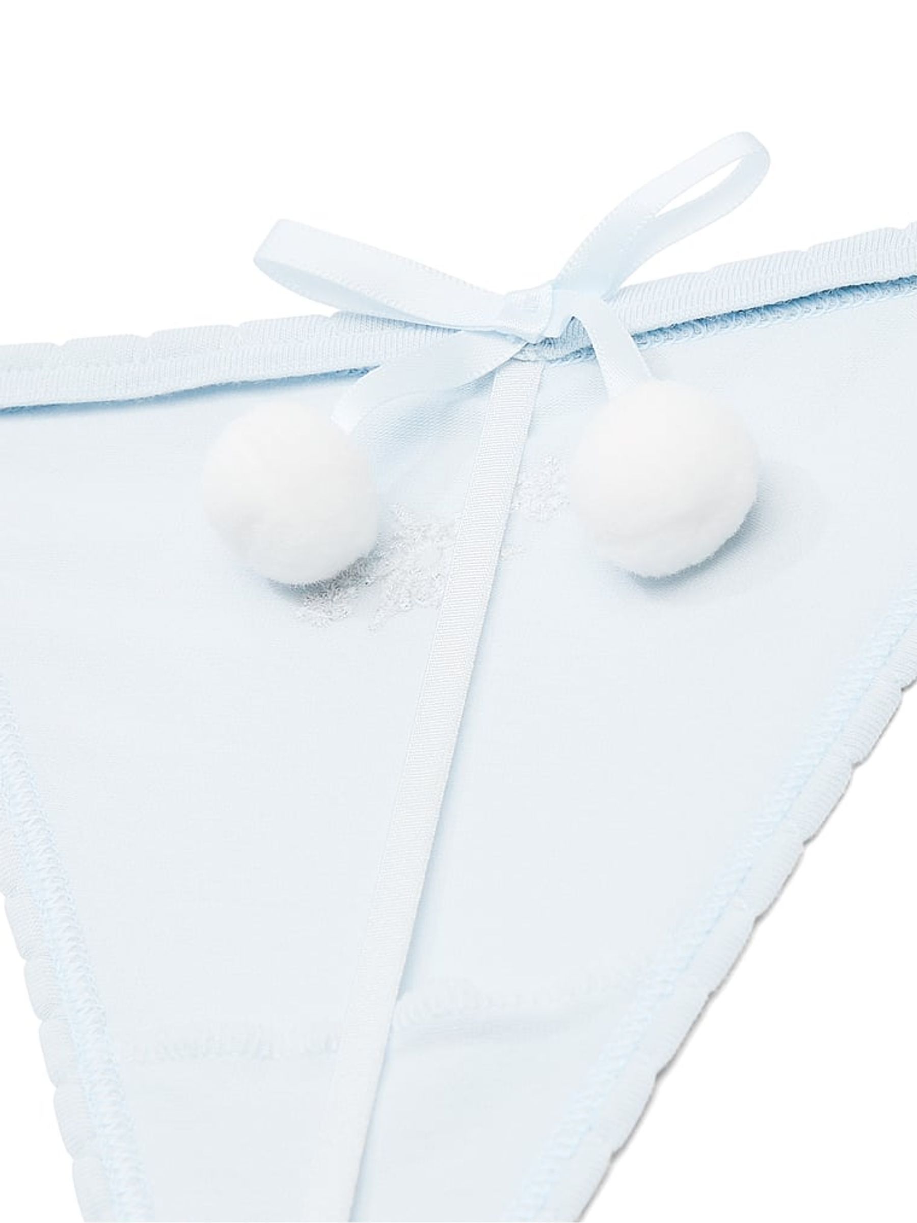 Hydrangea Blue G String Cotton Knickers - Image 2 of 2
