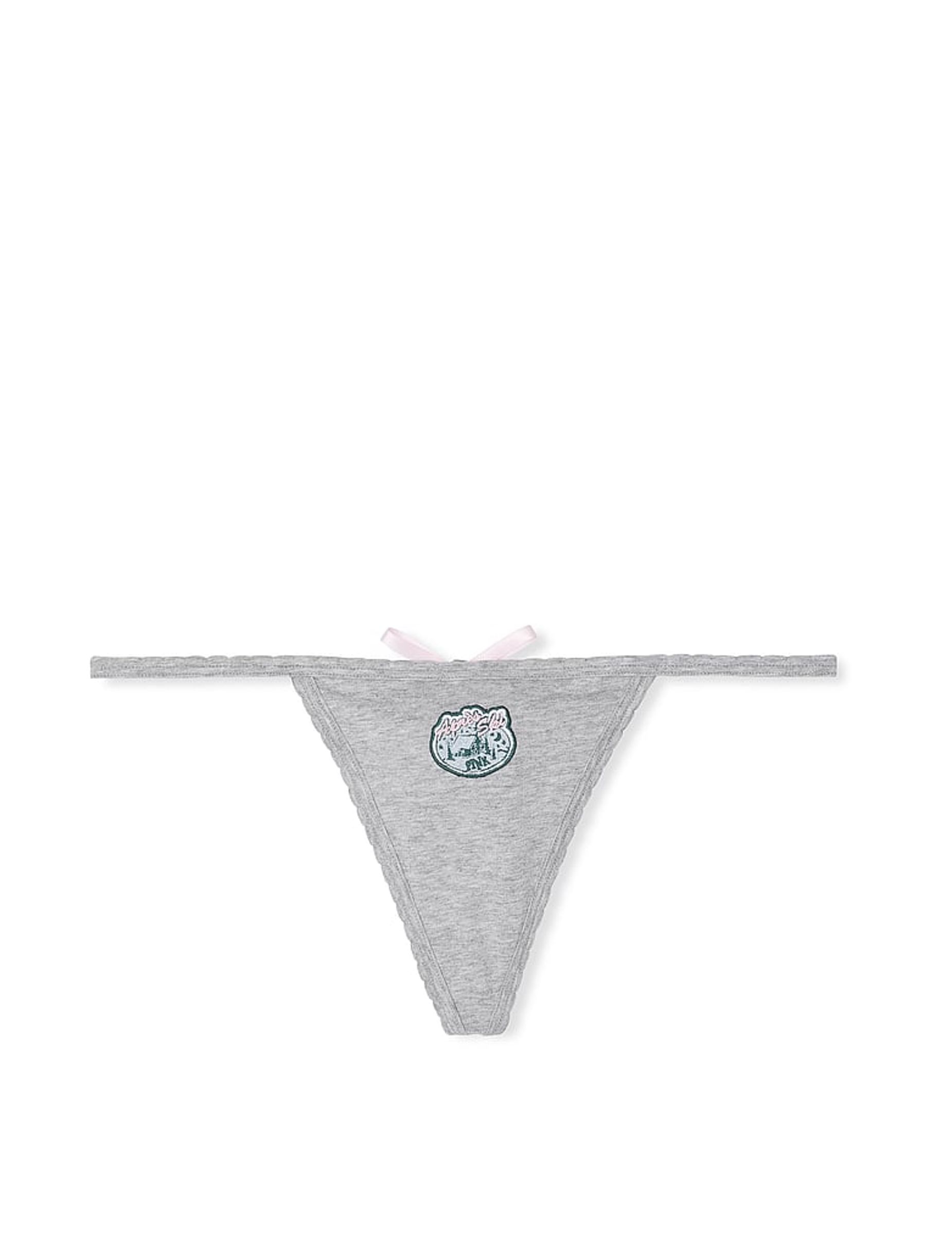 Grey Heather G String Cotton Knickers - Image 3 of 3