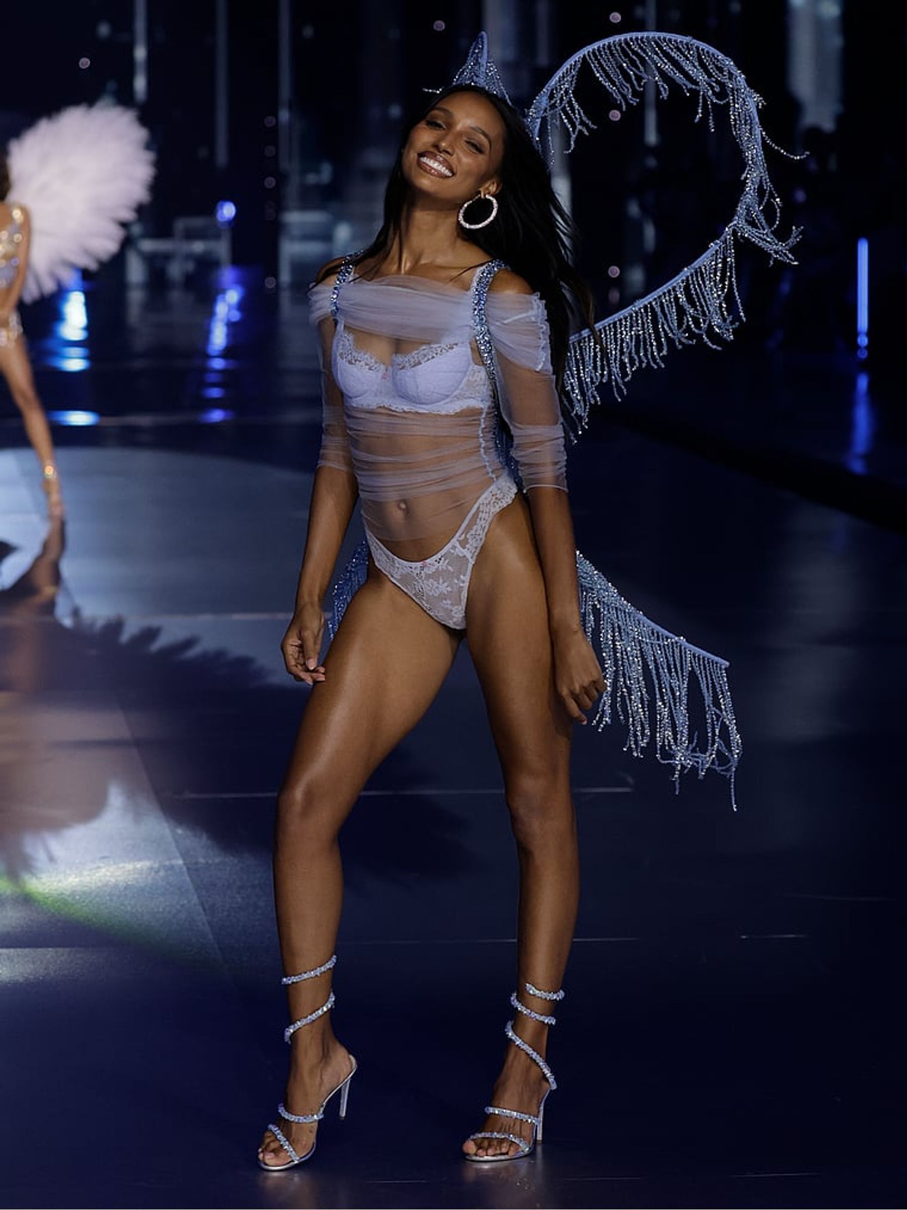 Light Blue Lightly Lined Balcony Lace Bra - Image 2 of 2