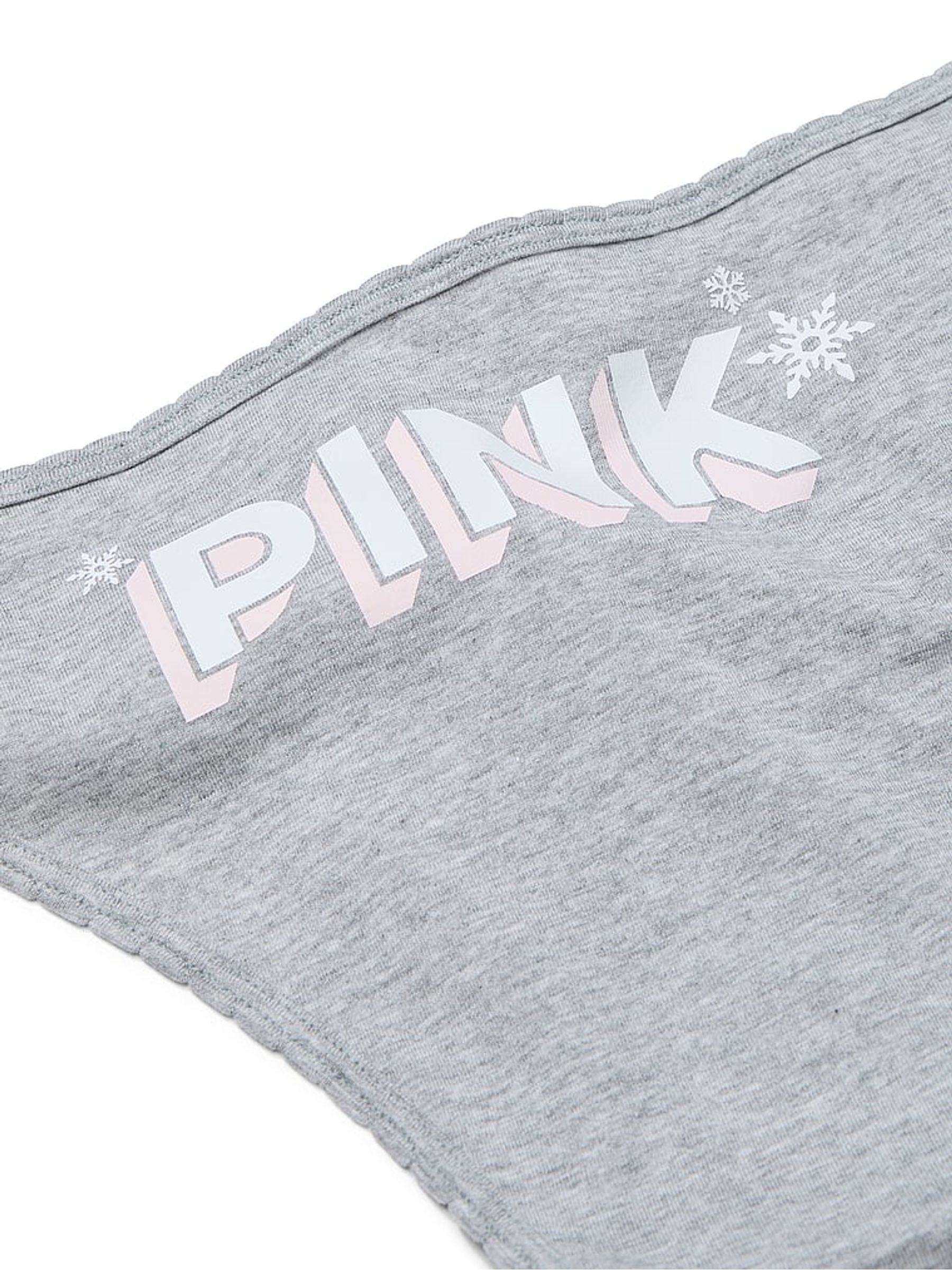 Medium Heather Grey Cheeky Cotton Knickers - Image 4 of 4