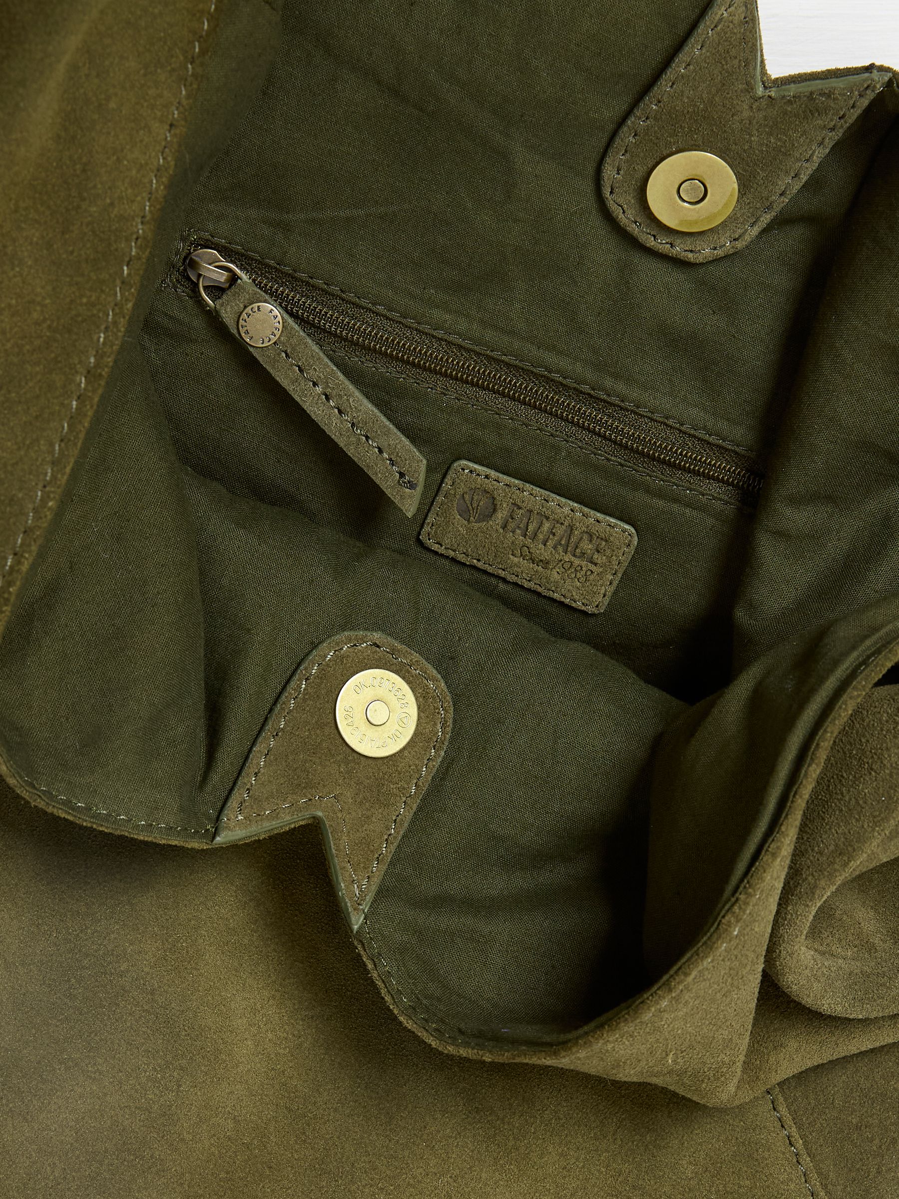 Khaki Green Shoulder Tote Bag - Image 2 of 2