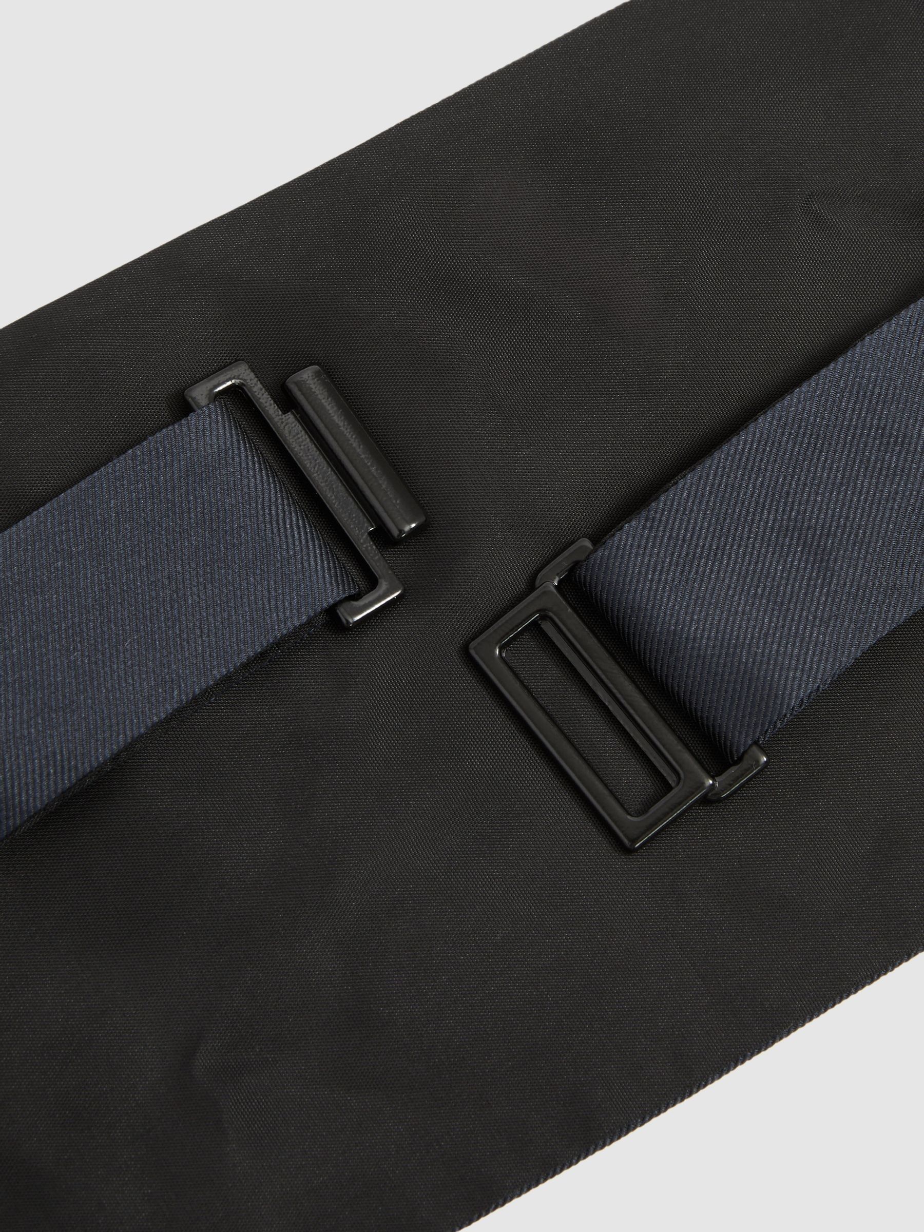 Silk Cummerbund in Navy - Image 3 of 4