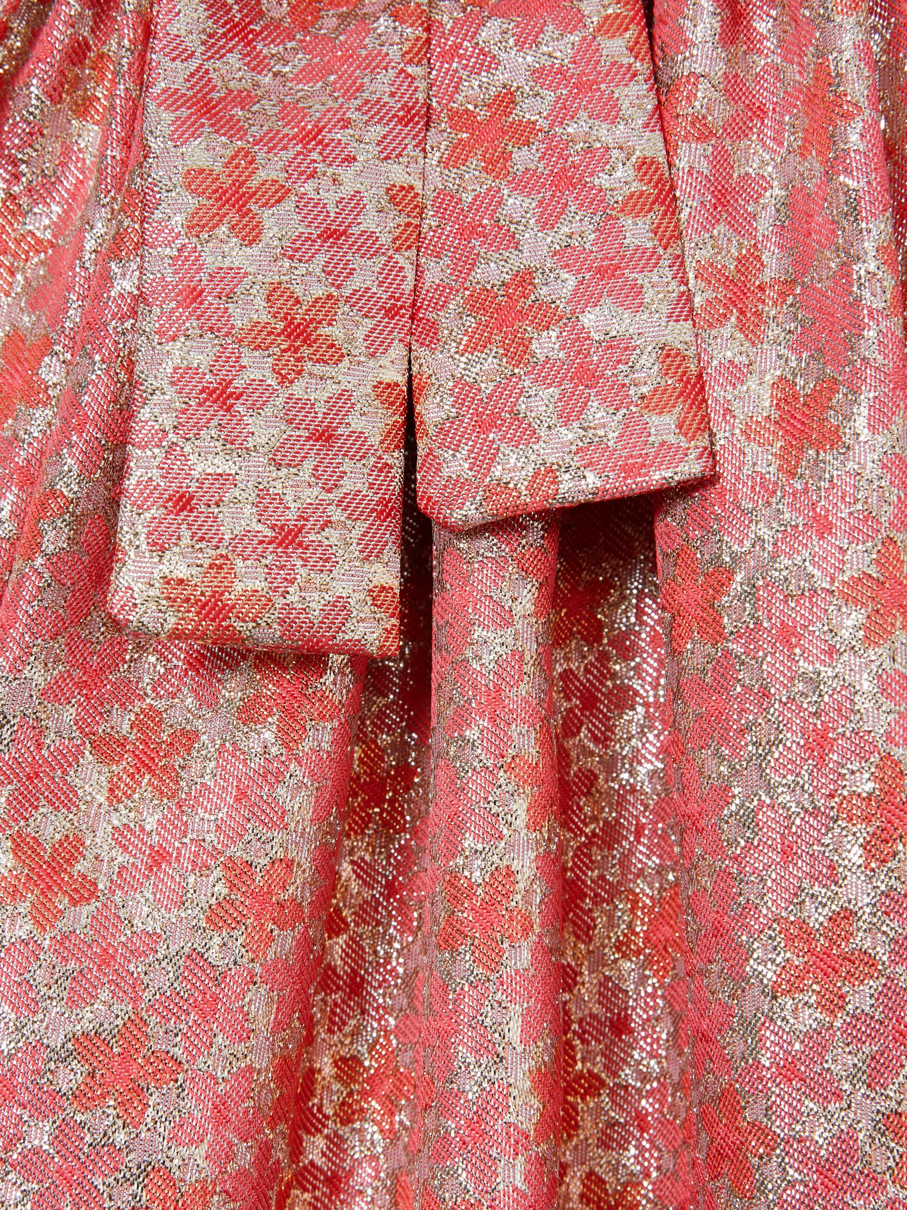 4-9 yrs Floral Fil-Coupé Dress in Pink - Image 4 of 4