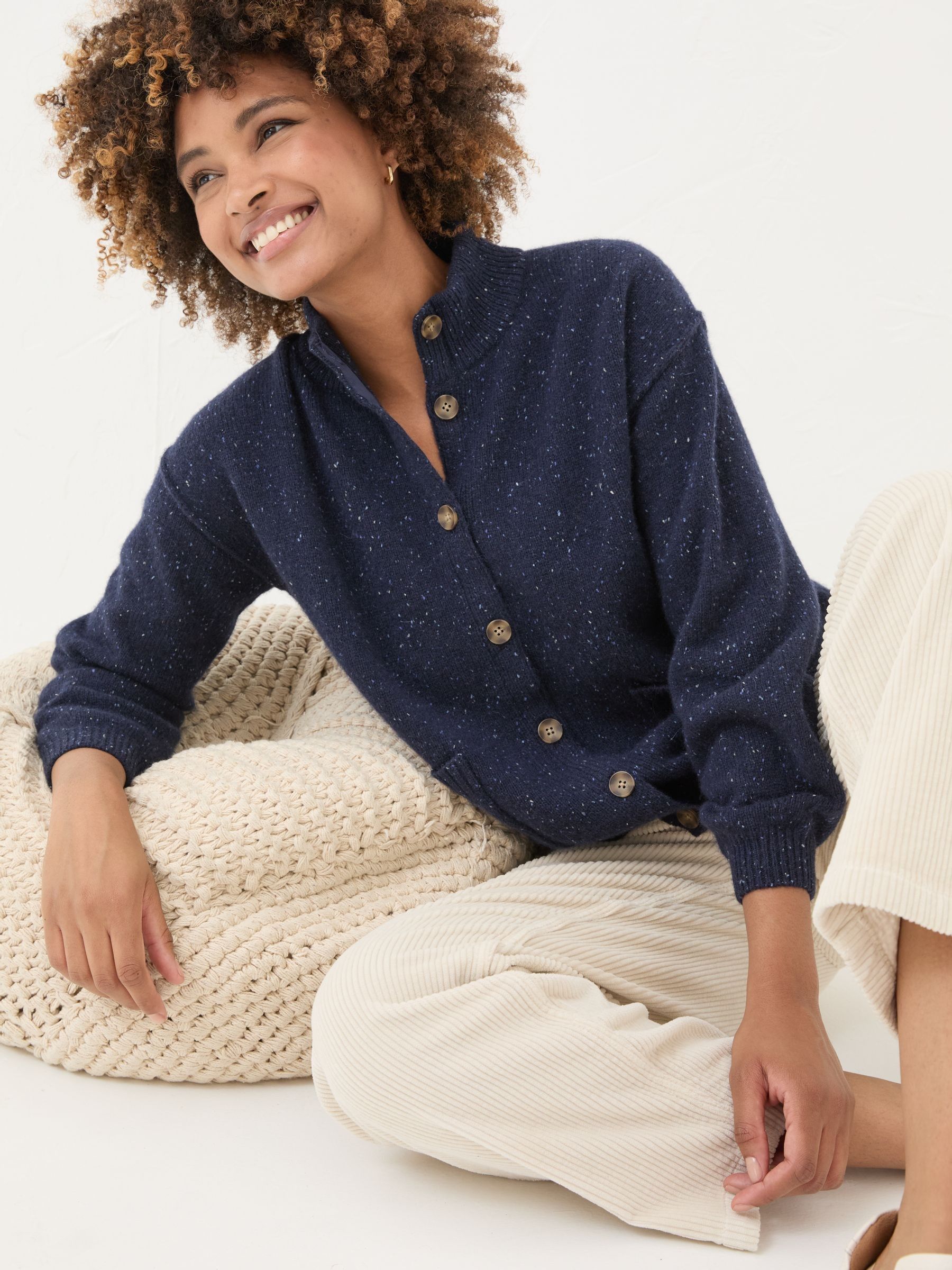 Navy Lyanna Cardigan - Image 3 of 7