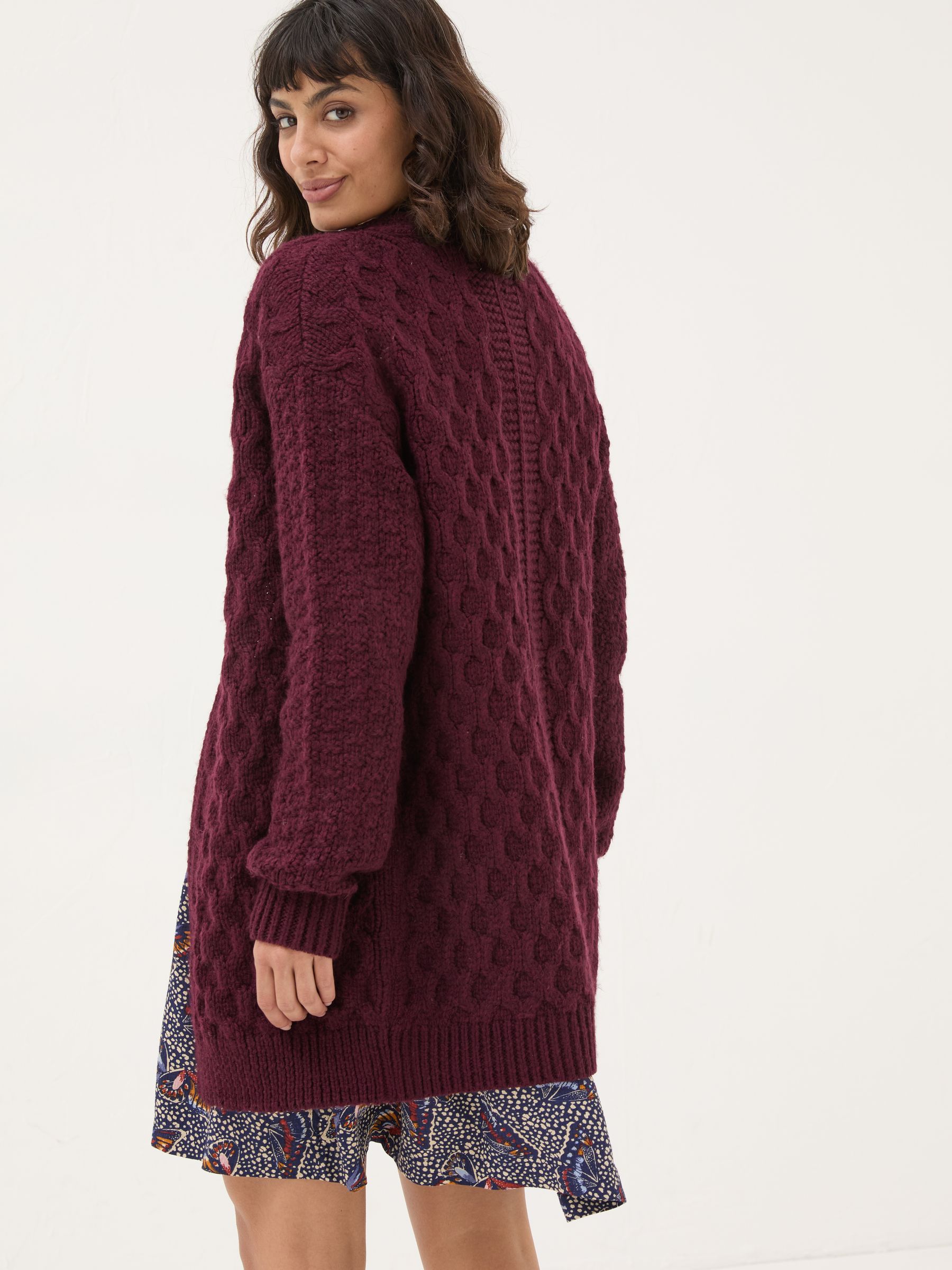 Plum Purple Ezzie Cardigan - Image 2 of 5