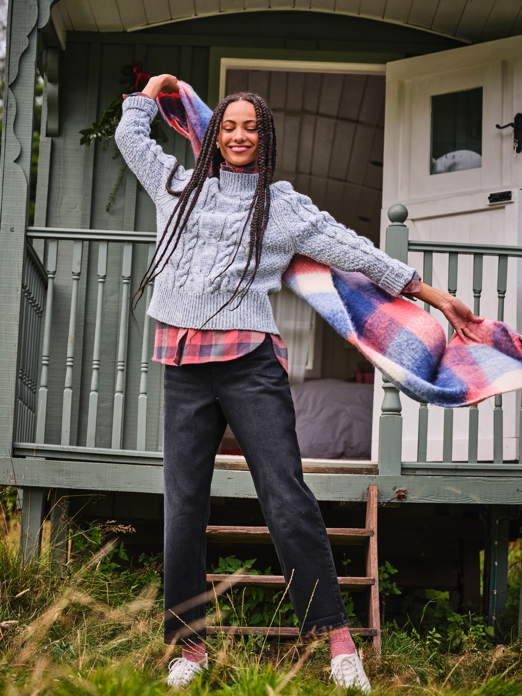 Blue Cali Cable Jumper - Image 1 of 8