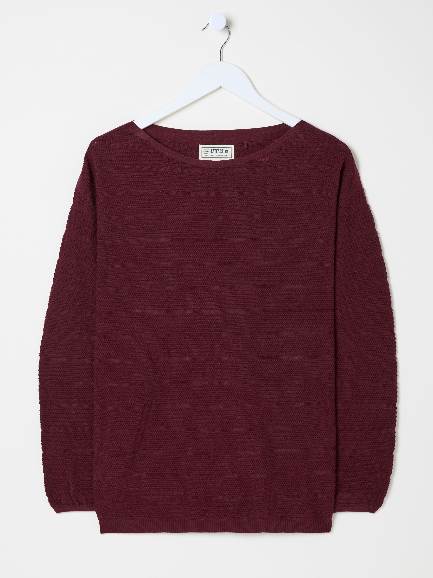 Dark Red Lauren 100% Cotton Jumper - Image 1 of 1