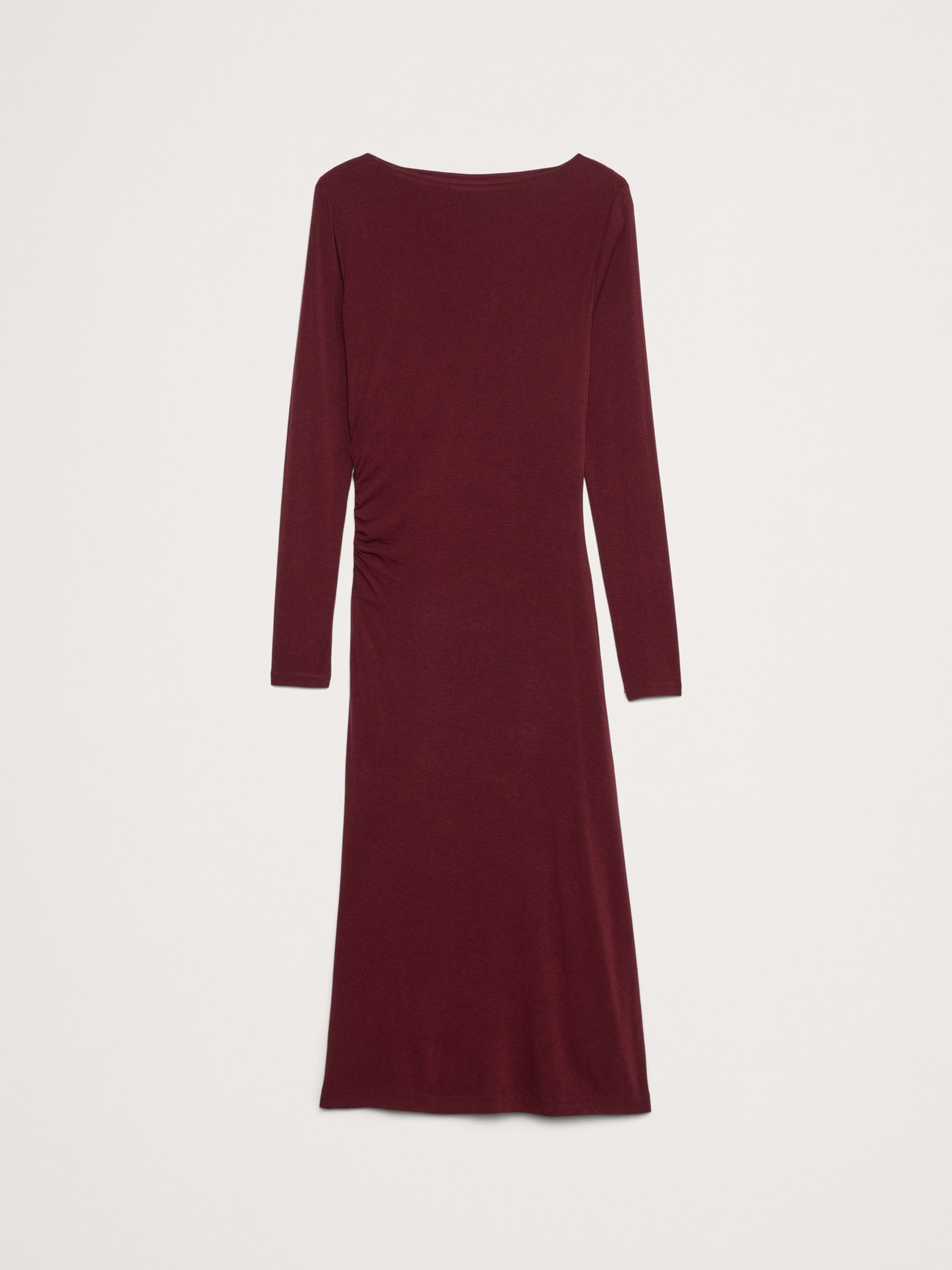Banana Republic Red Wool-Blend Asymmetric Midi Dress - Image 5 of 5