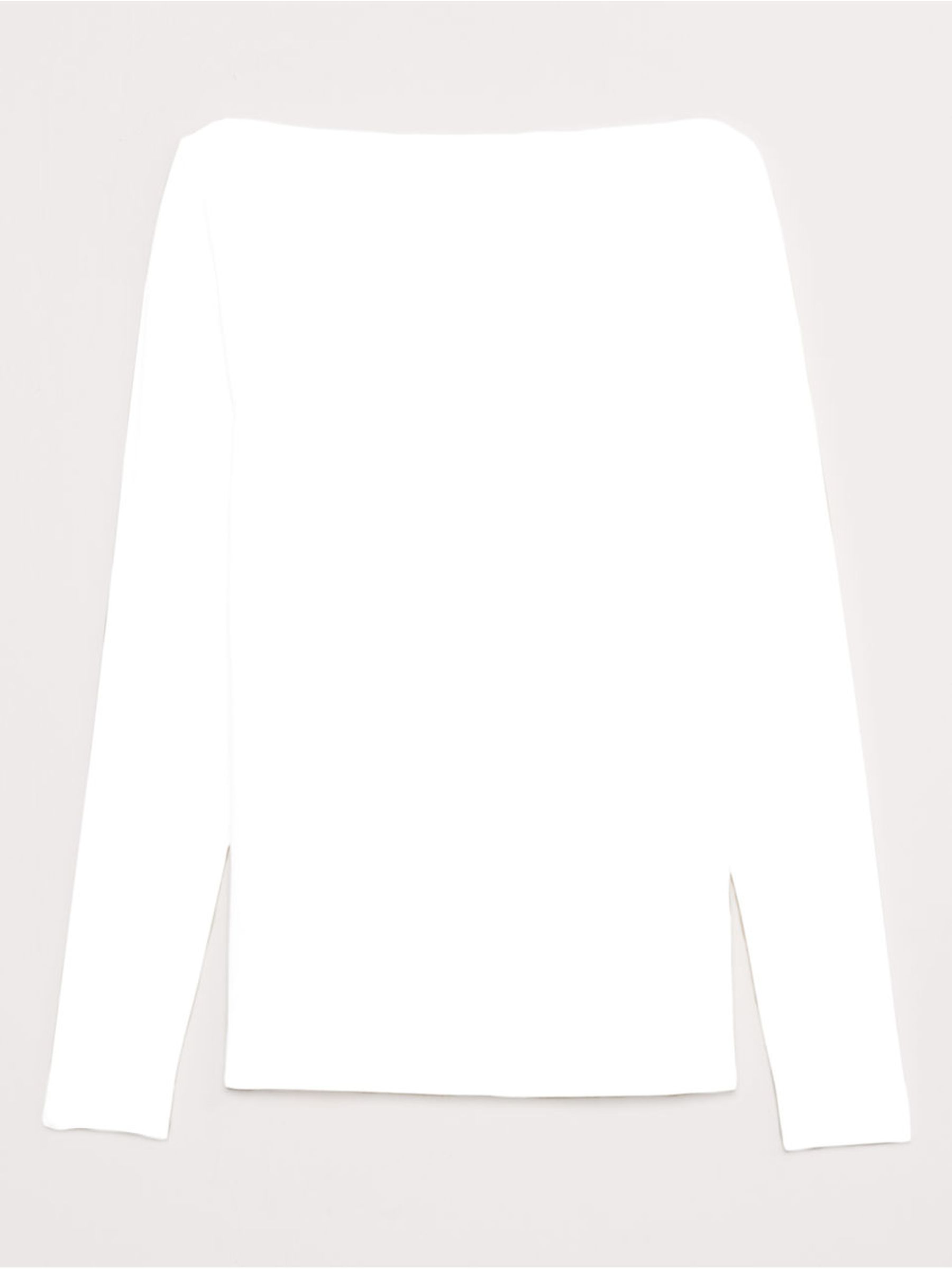 Banana Republic White Lights Luxe Wool-Blend Boat-Neck Top - Image 3 of 3