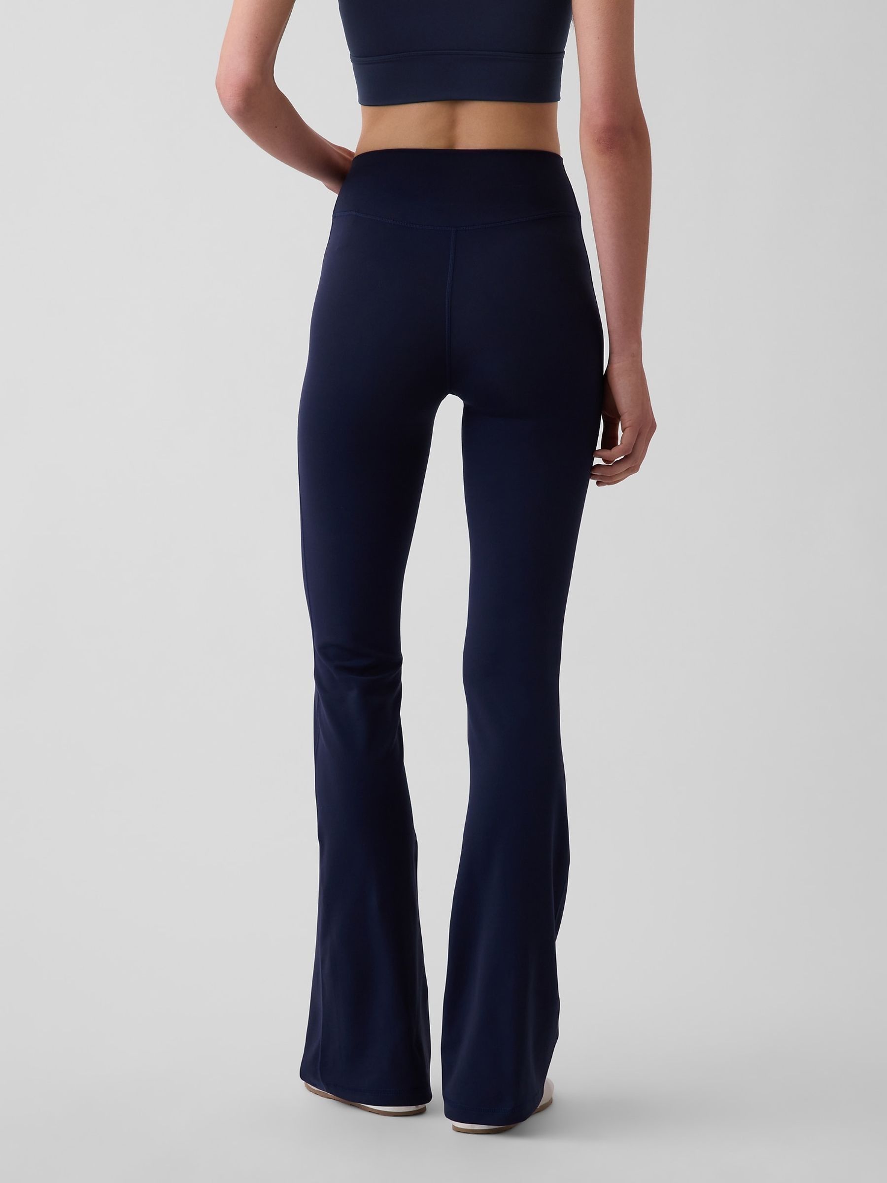 Navy GapFit Smooth High Waisted Bootleg Leggings - Image 2 of 5 Navy GapFit Smooth High Waisted Bootleg Leggings - Image 2 of 5