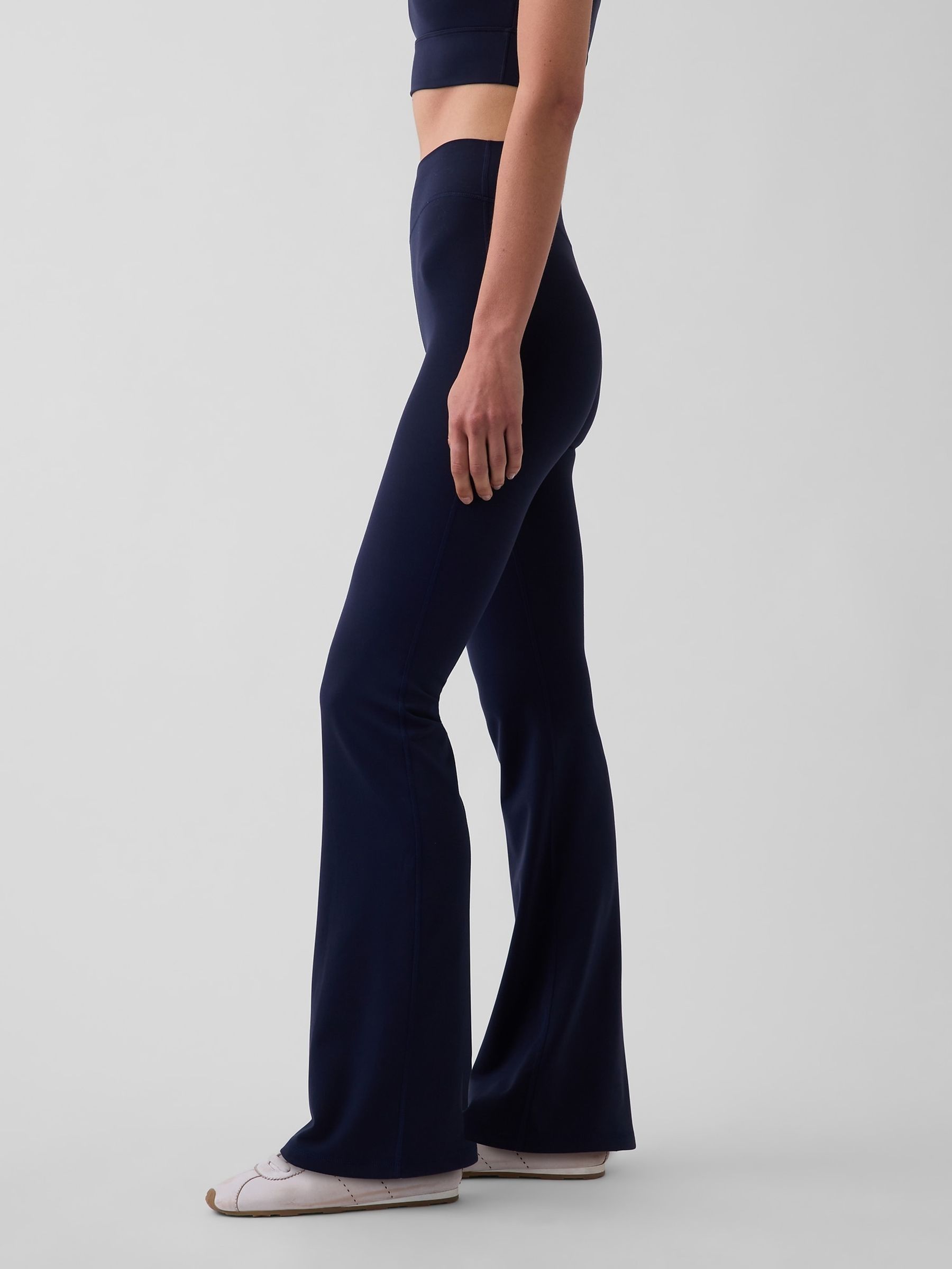 Navy GapFit Smooth High Waisted Bootleg Leggings - Image 3 of 5