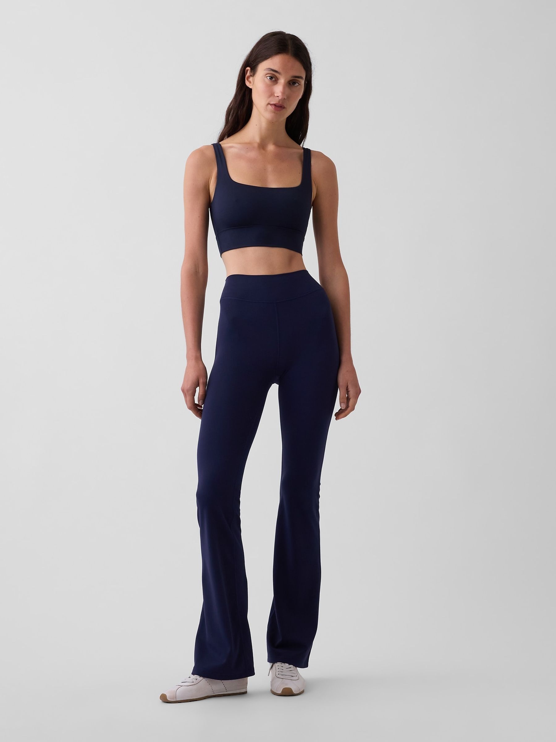 Navy GapFit Smooth High Waisted Bootleg Leggings - Image 4 of 5