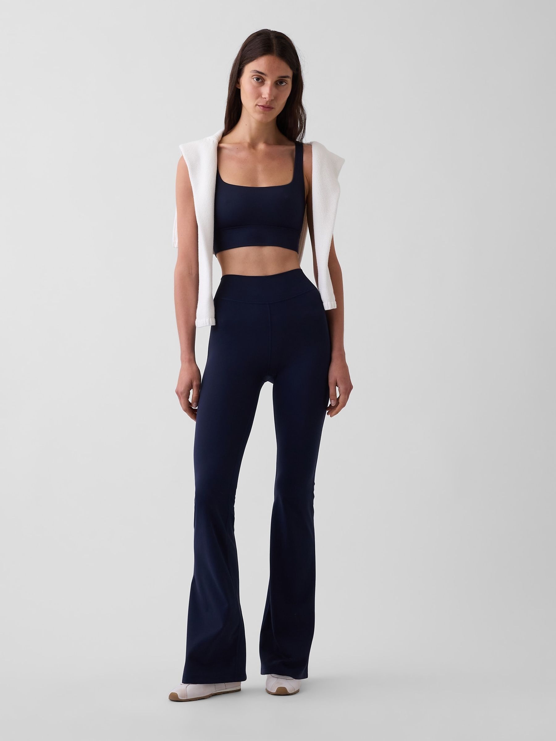 Navy GapFit Smooth High Waisted Bootleg Leggings - Image 5 of 5