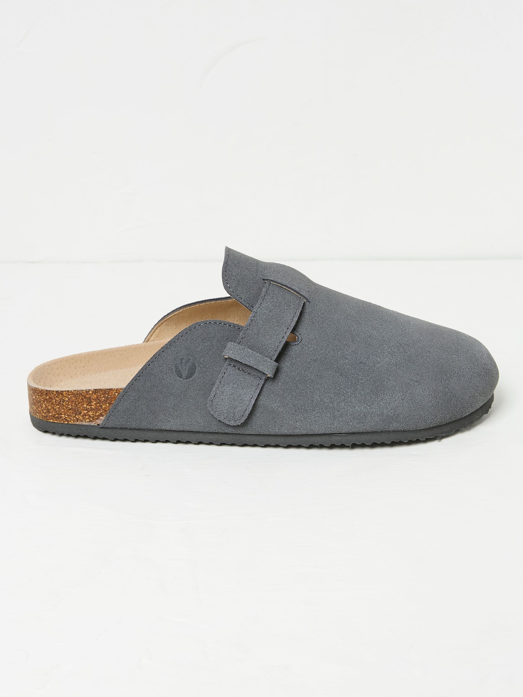 George Charcoal Grey House Shoe FatFace
