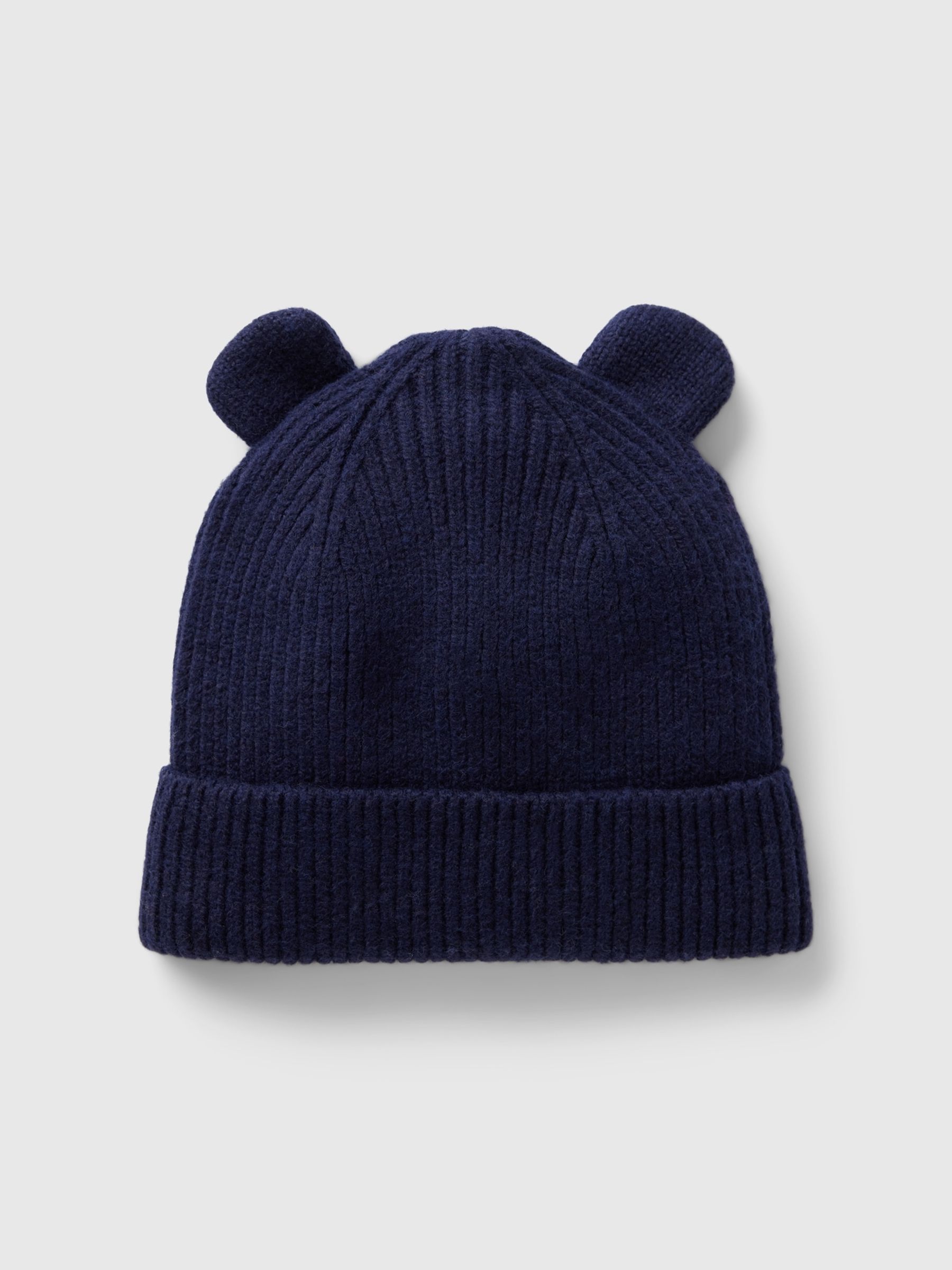 Navy Blue CashSoft Bear Beanie (Newborn-3yrs) - Image 1 of 1