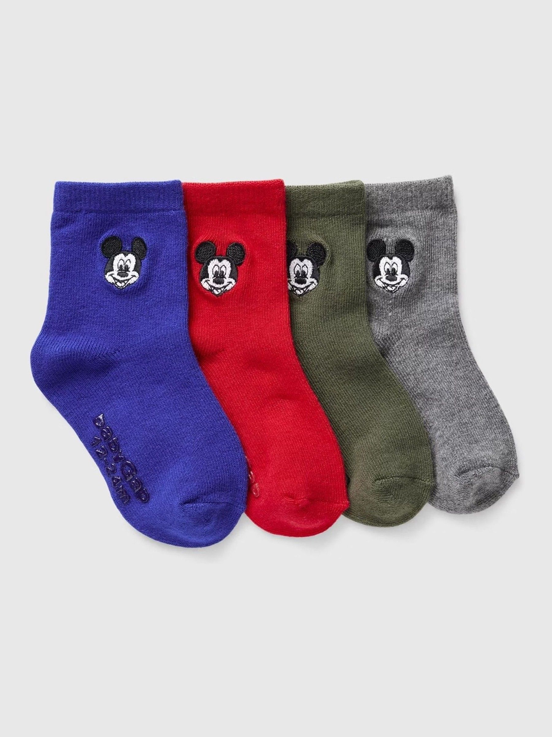 Blue Kids 4 Pack Disney Mickey Mouse Crew Socks - Image 1 of 1