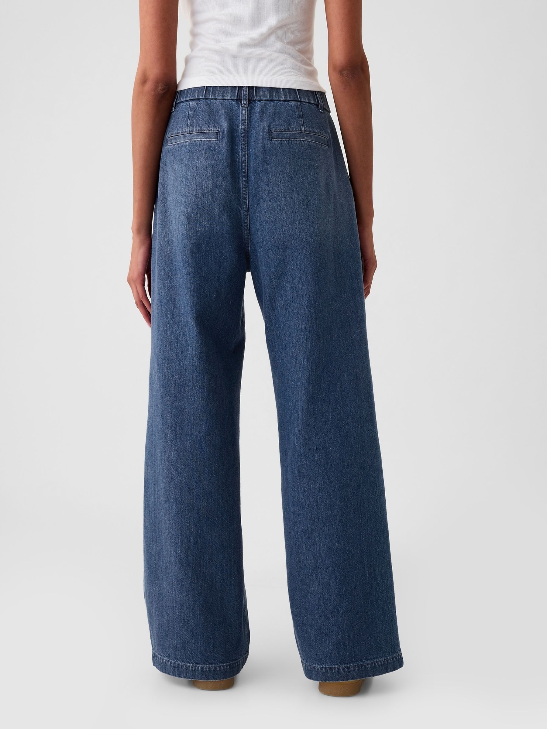 パンツ RIER DENIM TROUSER WIDE LEG Wide-Leg High-Rise Jean | Regular | Reitmans