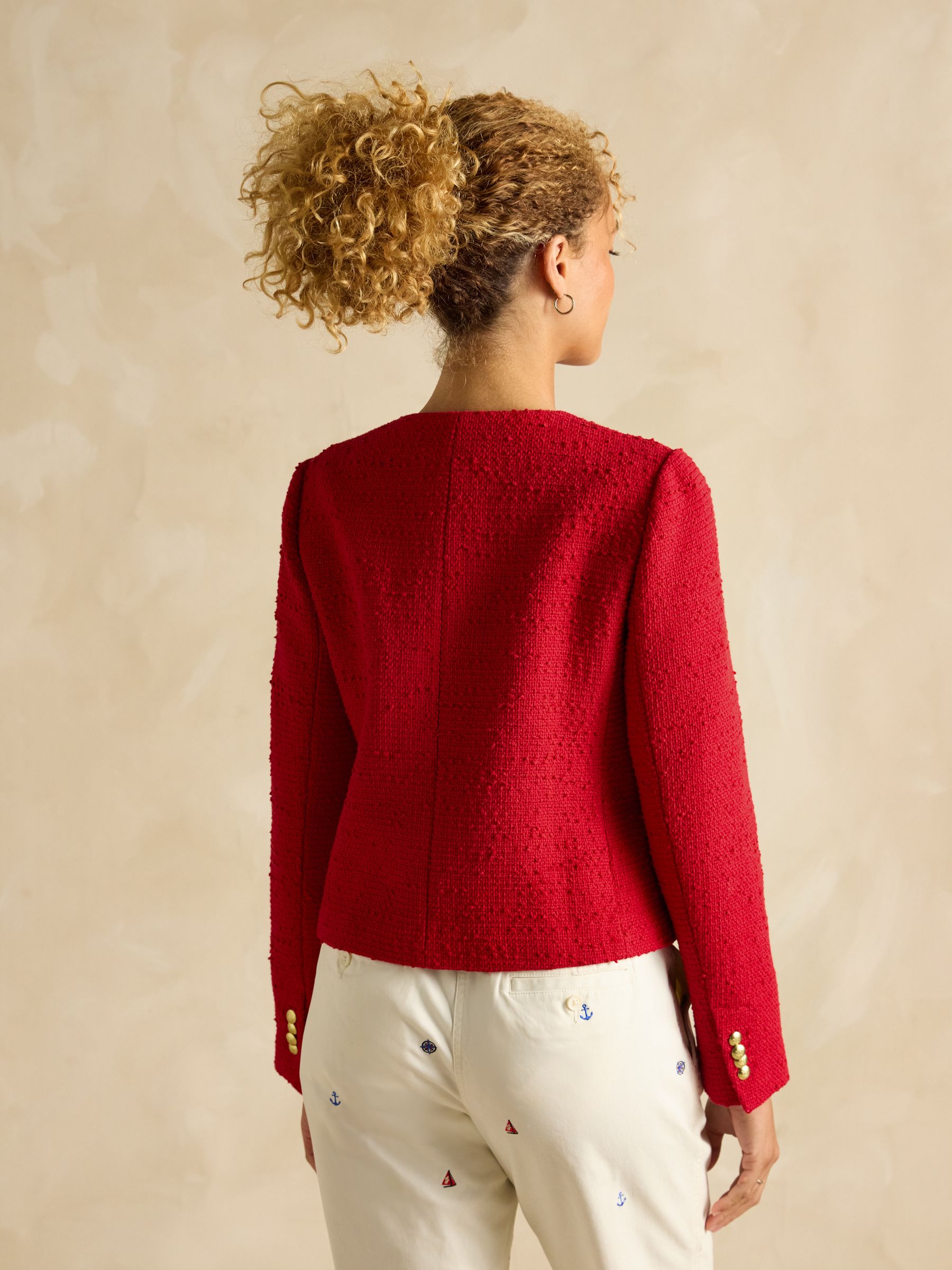 Hampstead Red Boucle Jacket - Image 2 of 6