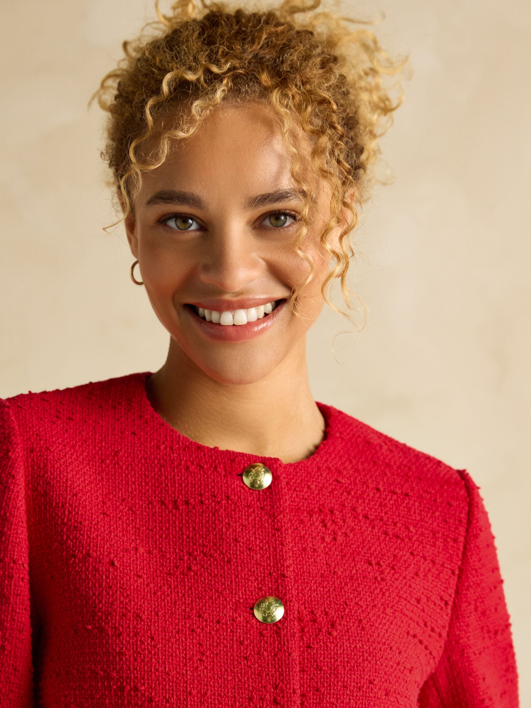 Hampstead Red Boucle Jacket - Image 4 of 6