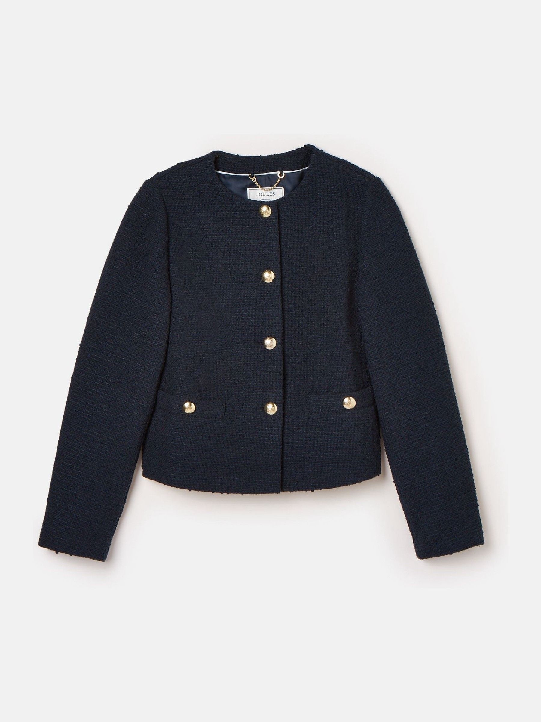 Hampstead Navy Boucle Jacket - Image 6 of 9