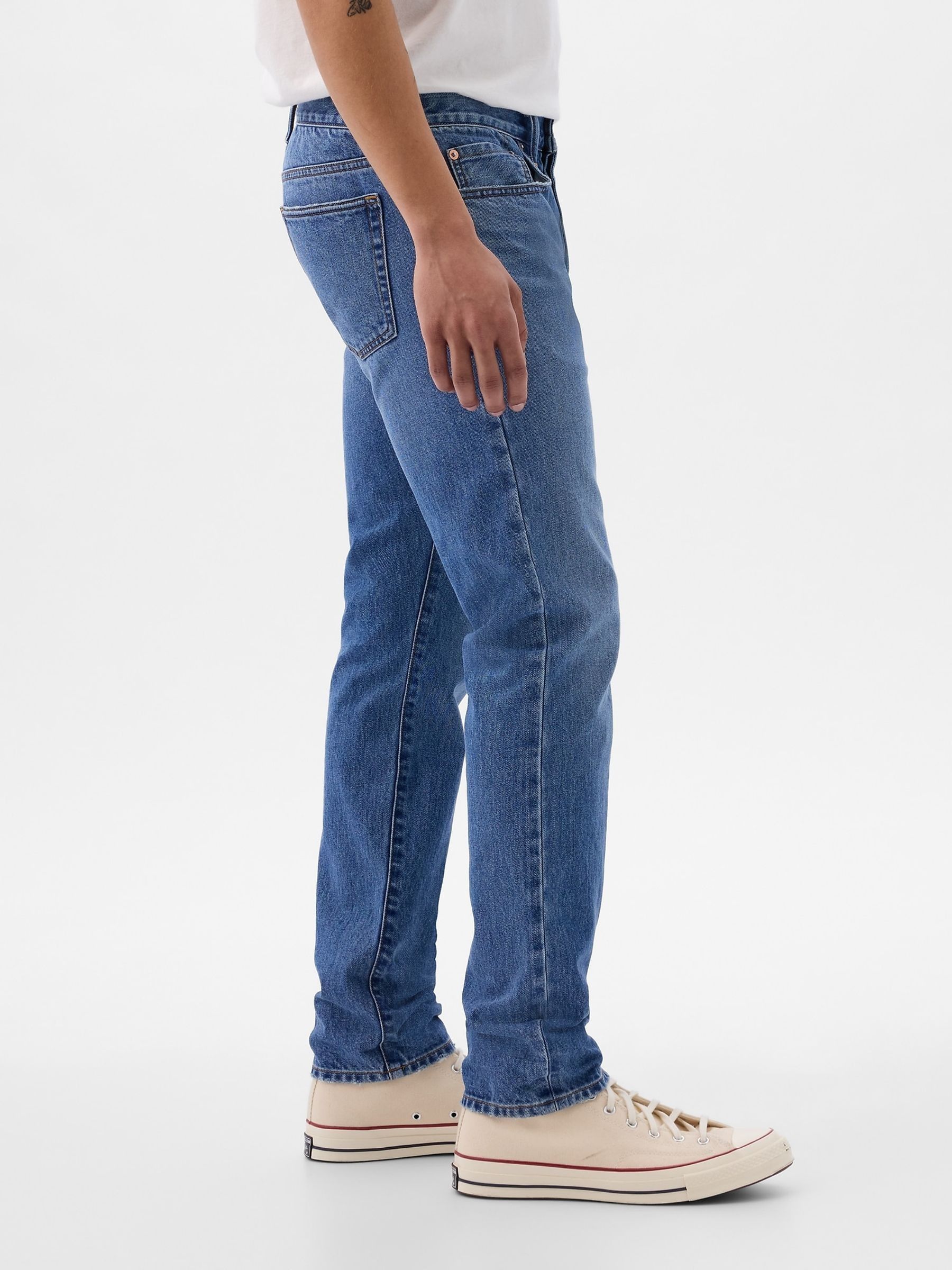 Blue Slim Fit Selvedge Jeans - Image 4 of 5