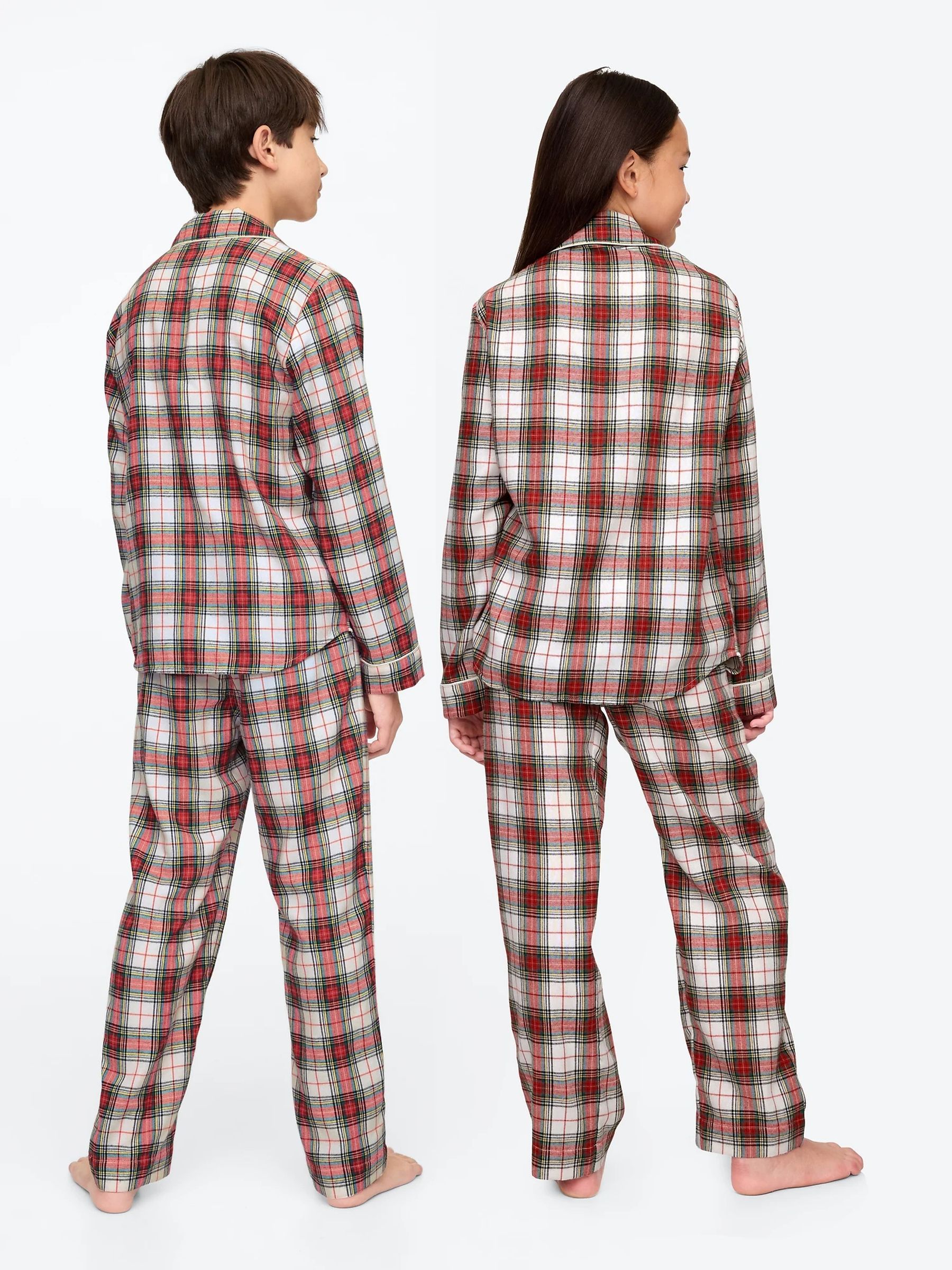 Red Long Sleeve Flannel Pyjama Set (4-13yrs) - Image 2 of 8