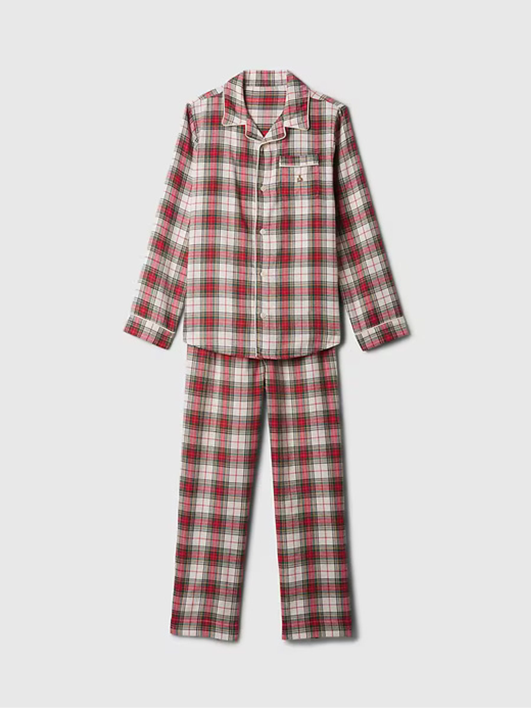 Red Long Sleeve Flannel Pyjama Set (4-13yrs) - Image 7 of 8