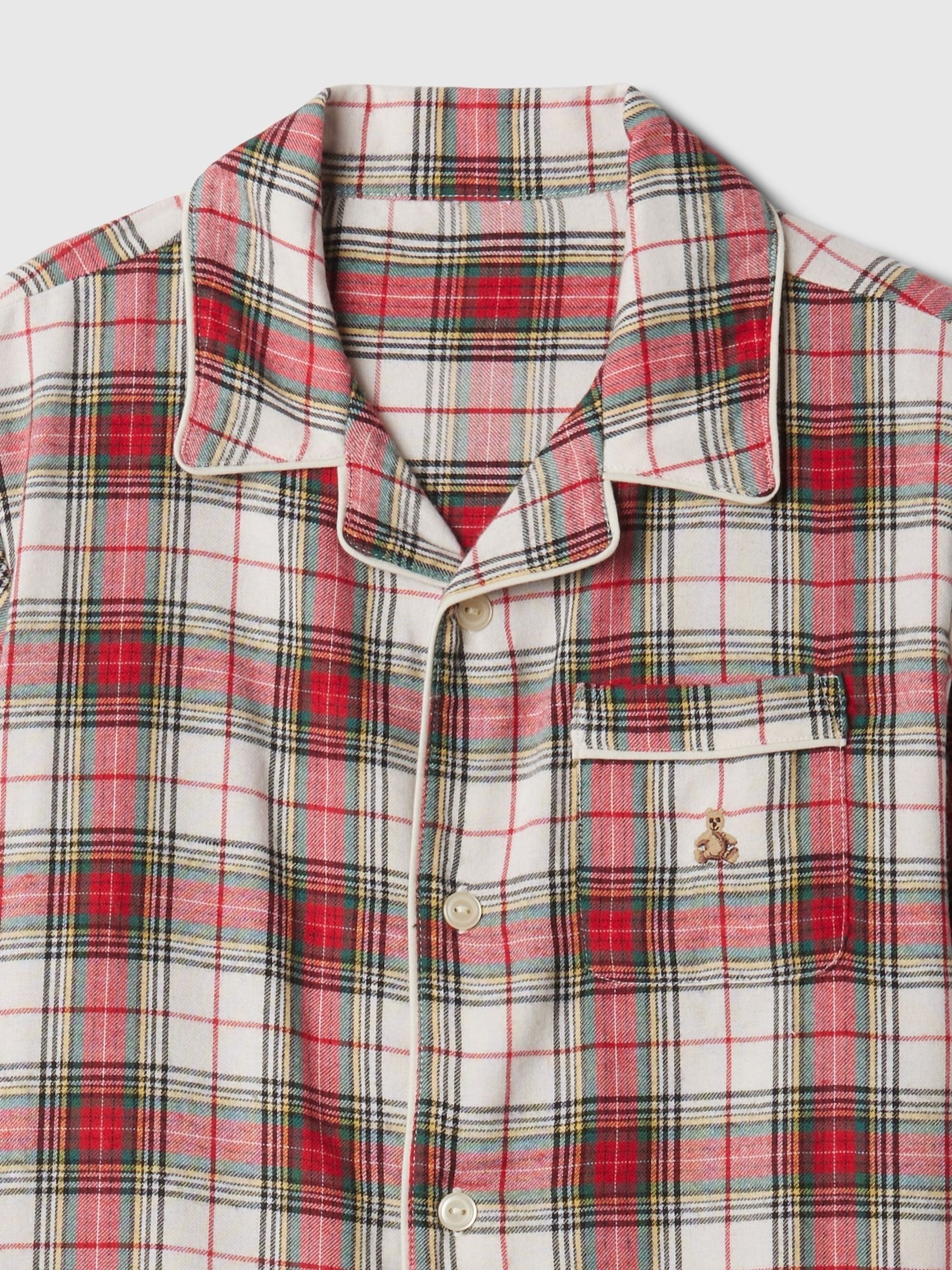 Red Long Sleeve Flannel Pyjama Set (4-13yrs) - Image 8 of 8