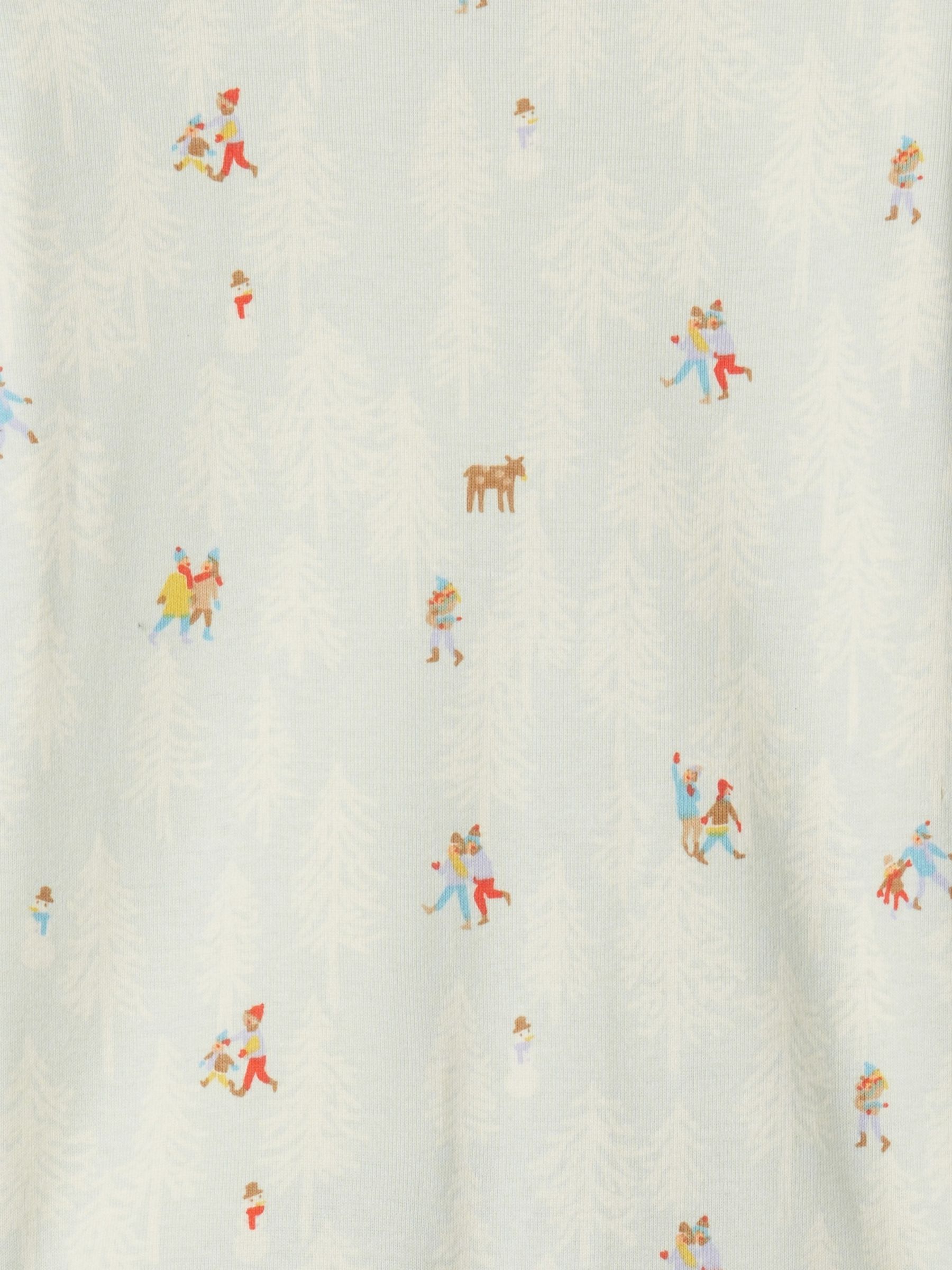 Green Snow Scene Christmas Print Pyjamas (6mths-5yrs) - Image 3 of 3
