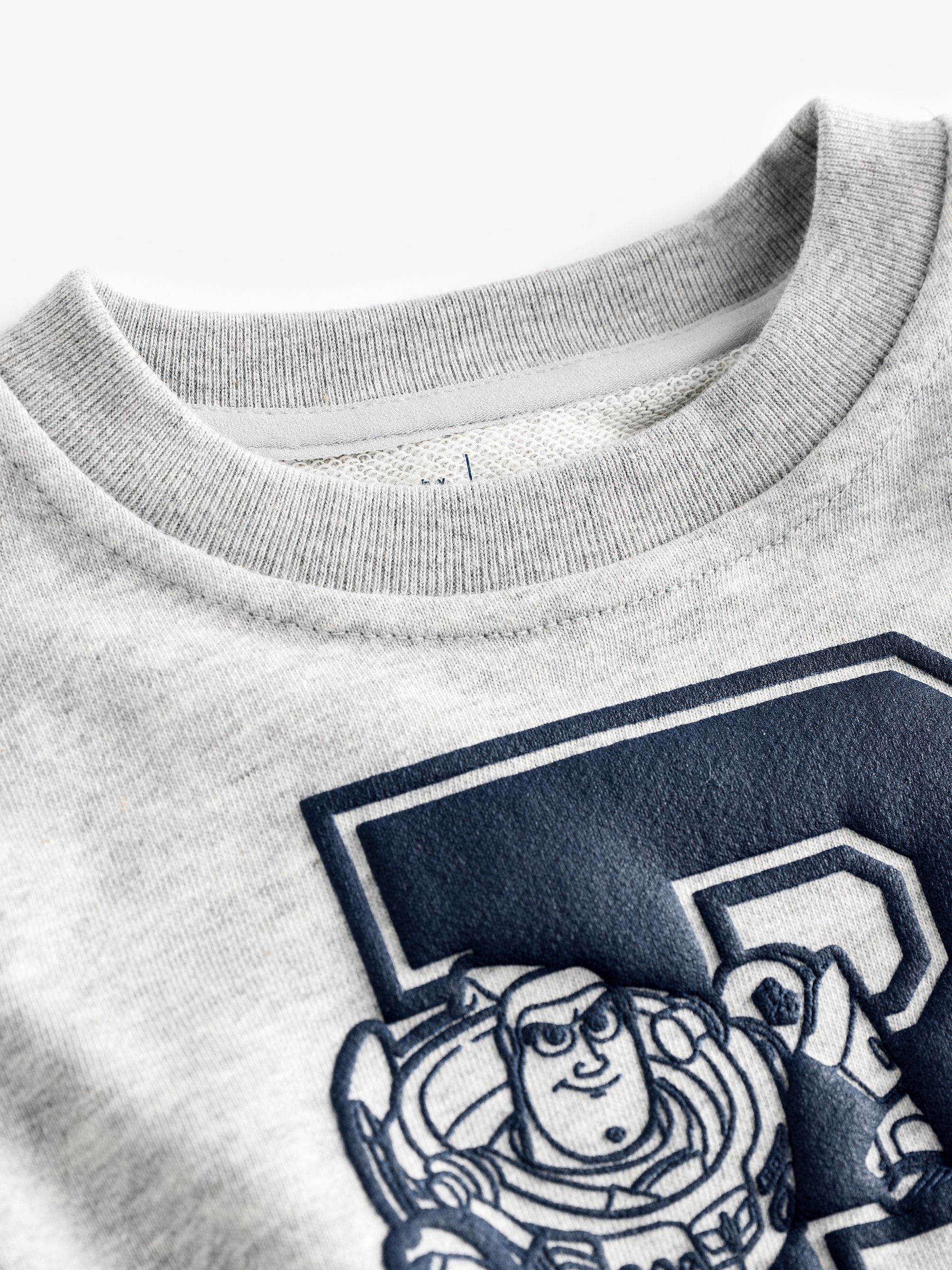 Grey Buzz Lightyear Disney Toy Story Varisty Logo Sweatshirt (6mths-5yrs) - Image 4 of 4