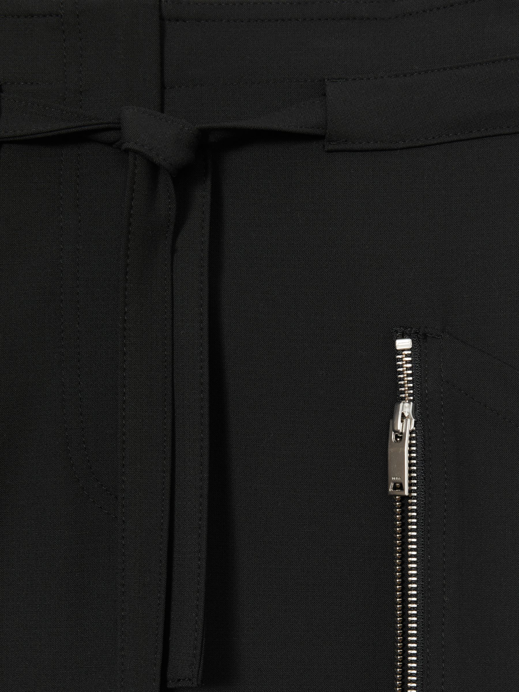 Atelier Zipped Crepe Trousers in Black - Image 6 of 6