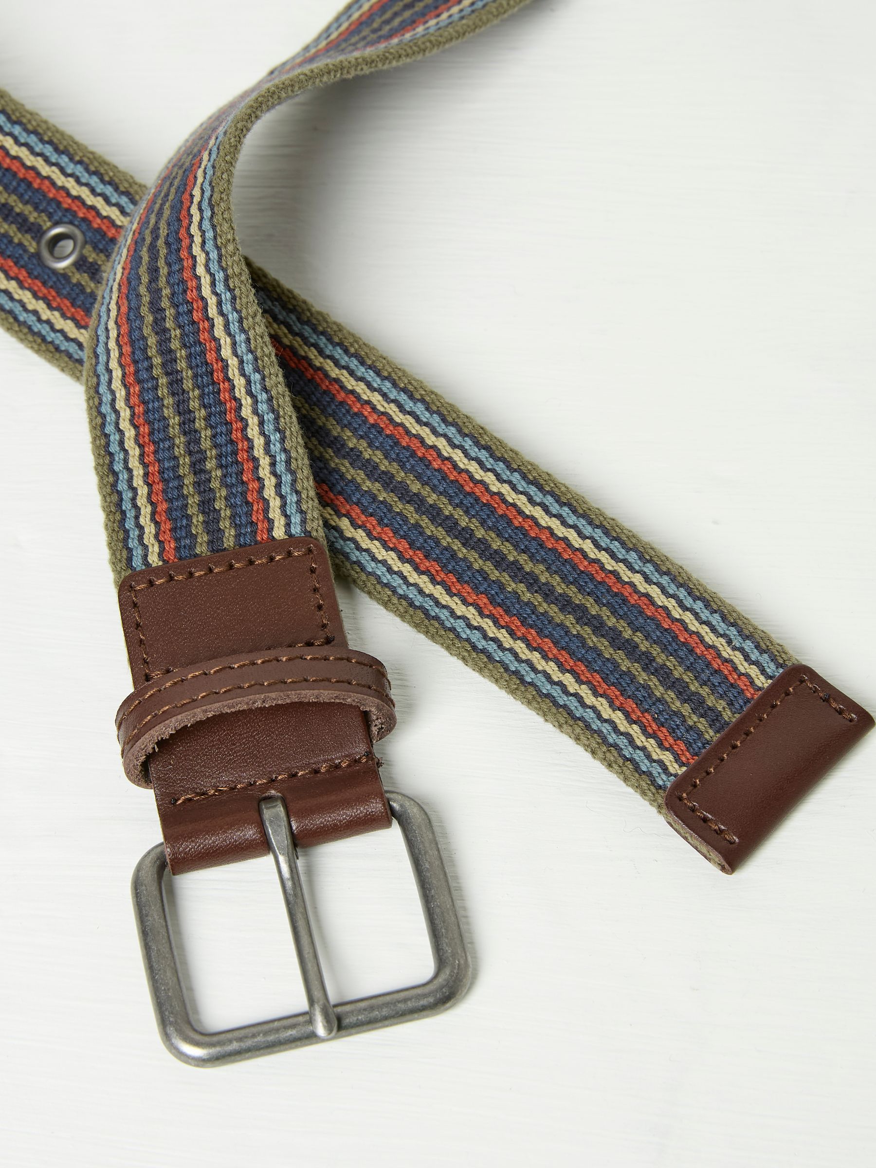 Khaki Green Rune Webbing Belt - Image 2 of 2